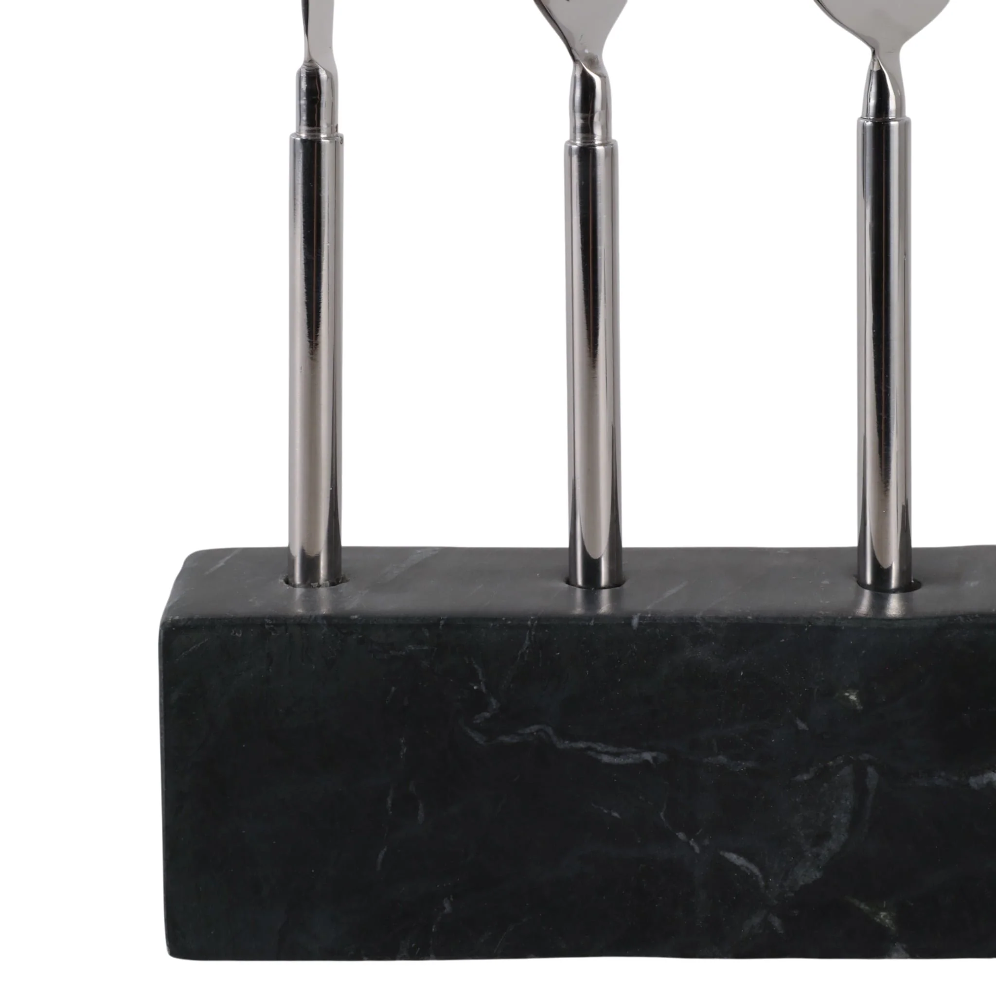 10" 4 Piece Bar Utensil Set, Silver/ Black - Image 5