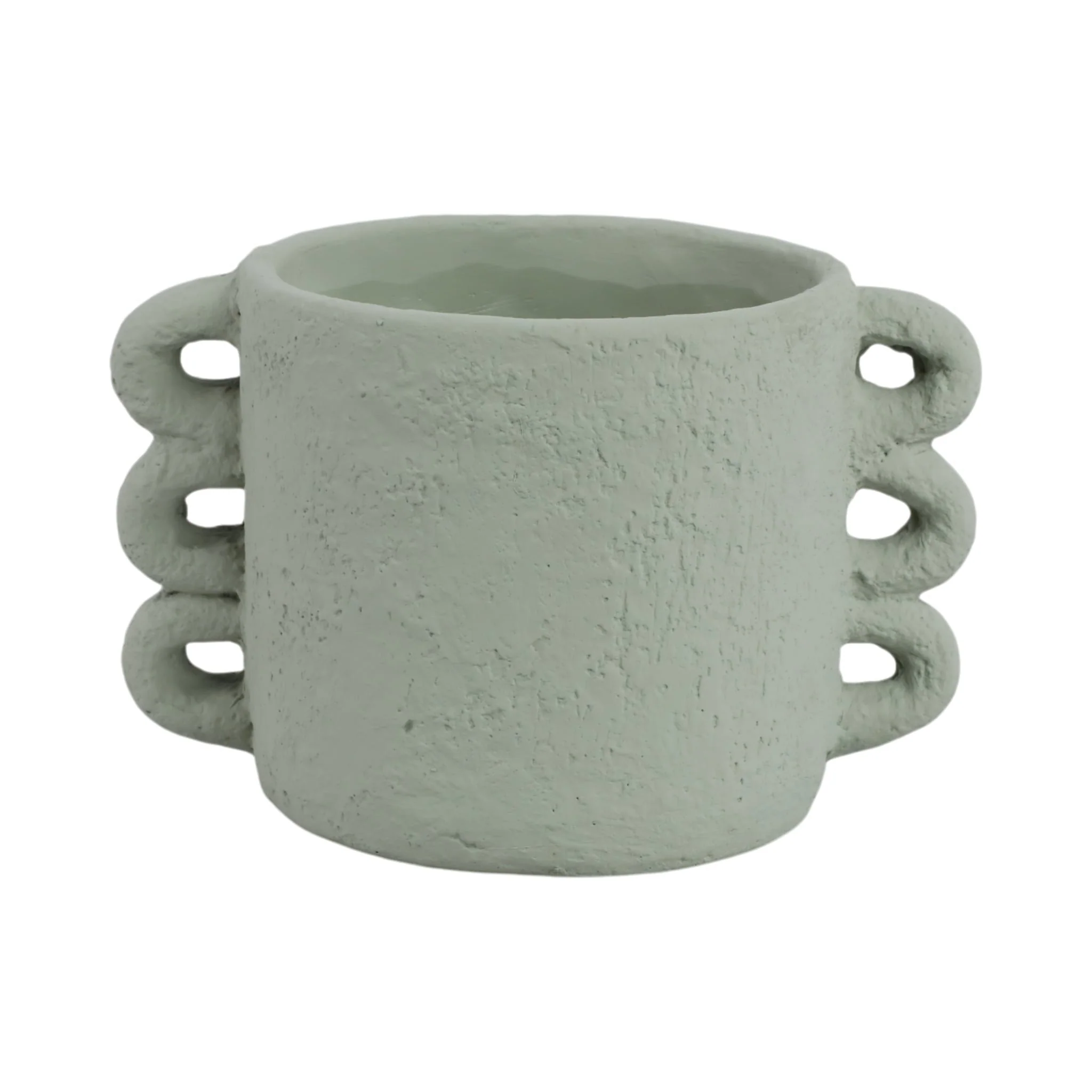 10" Arch Handle Planter, Green - Image 3
