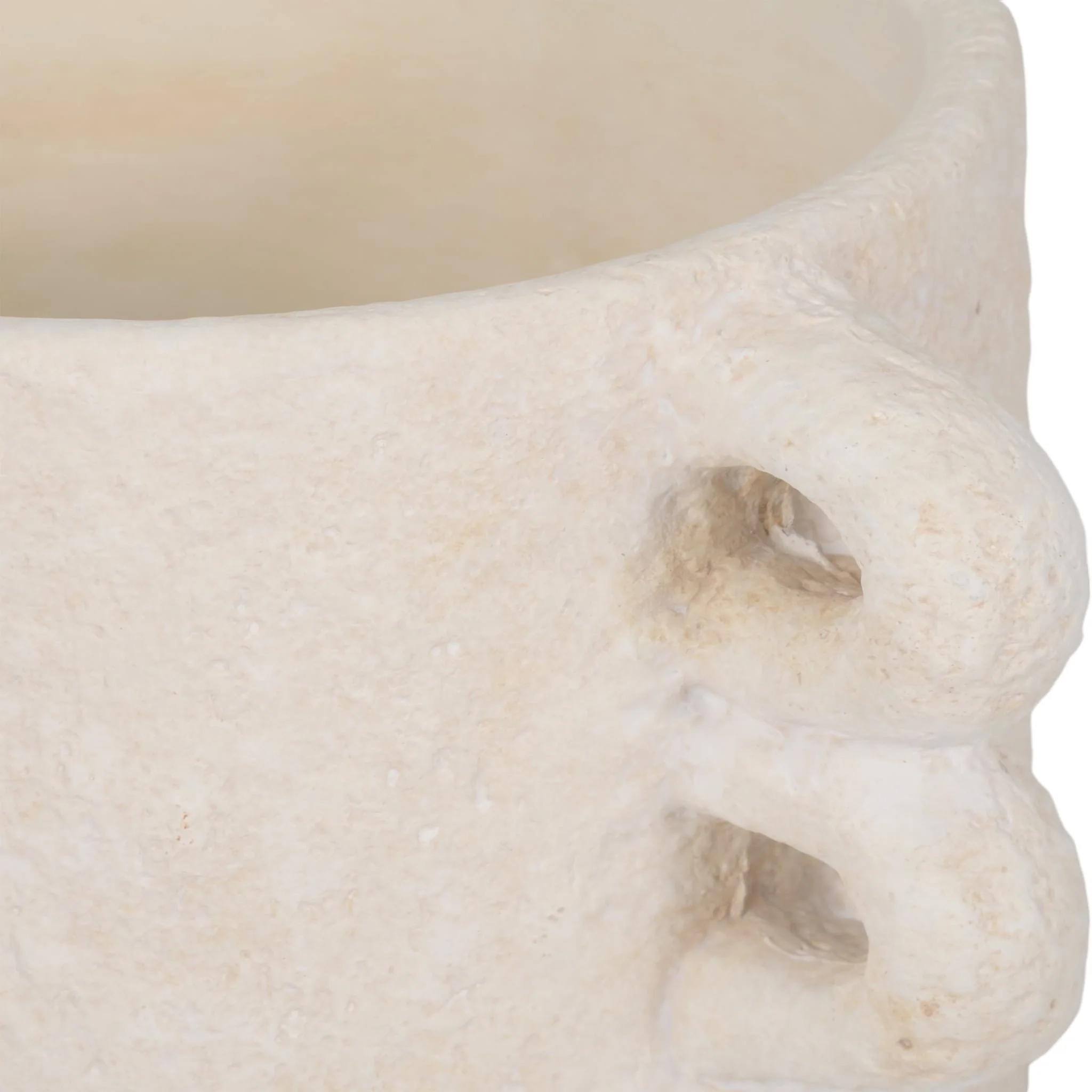 10" Arch Handle Planter, White - Image 4