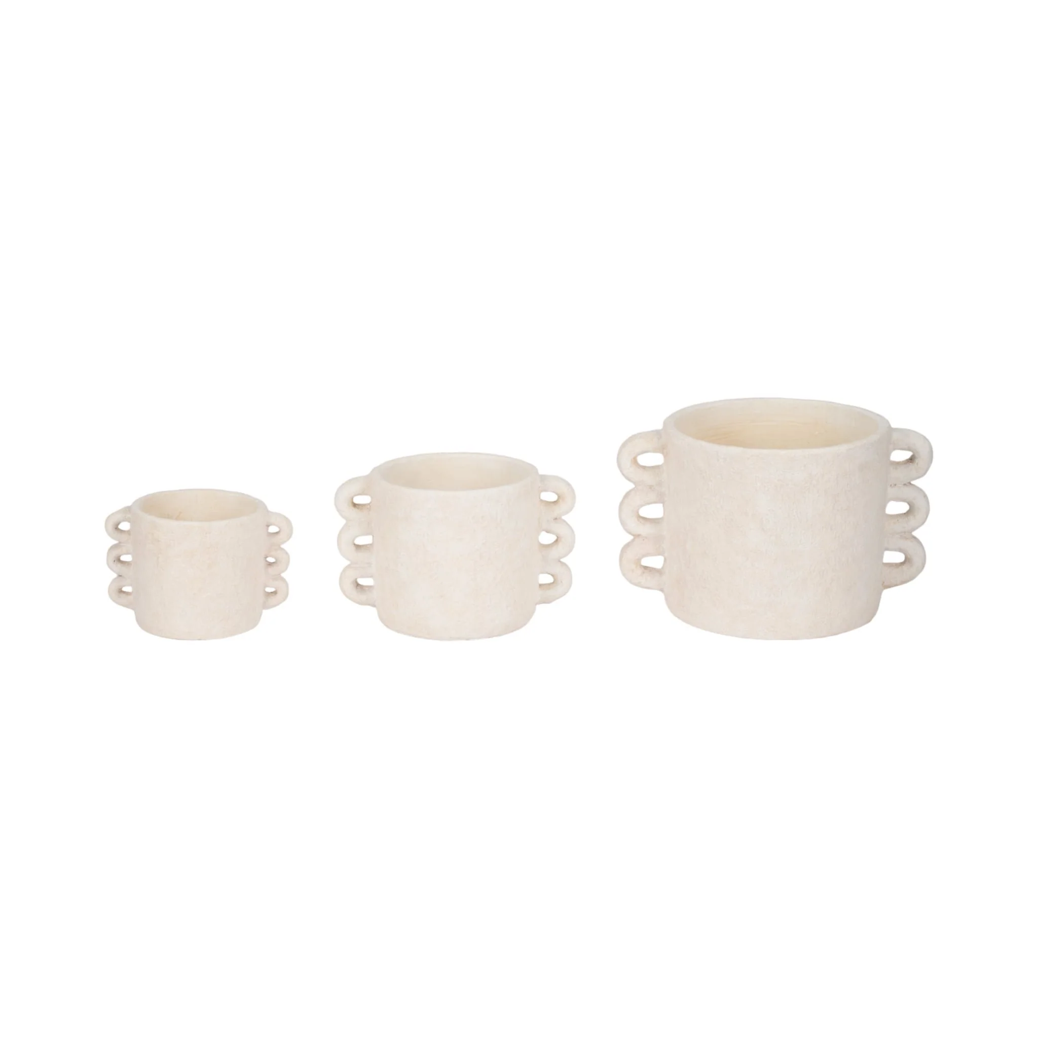 10" Arch Handle Planter, White - Image 7