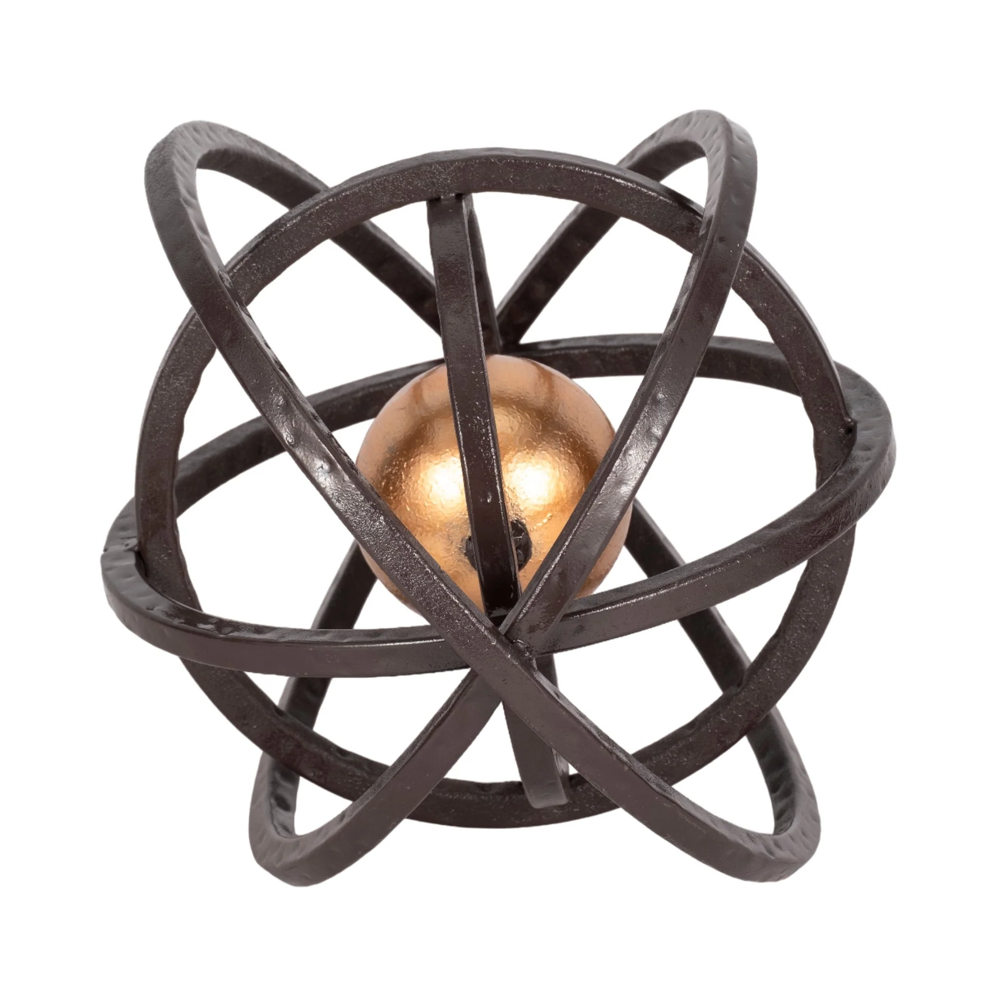 10" Armillary Orb, Black/gold - Image 3