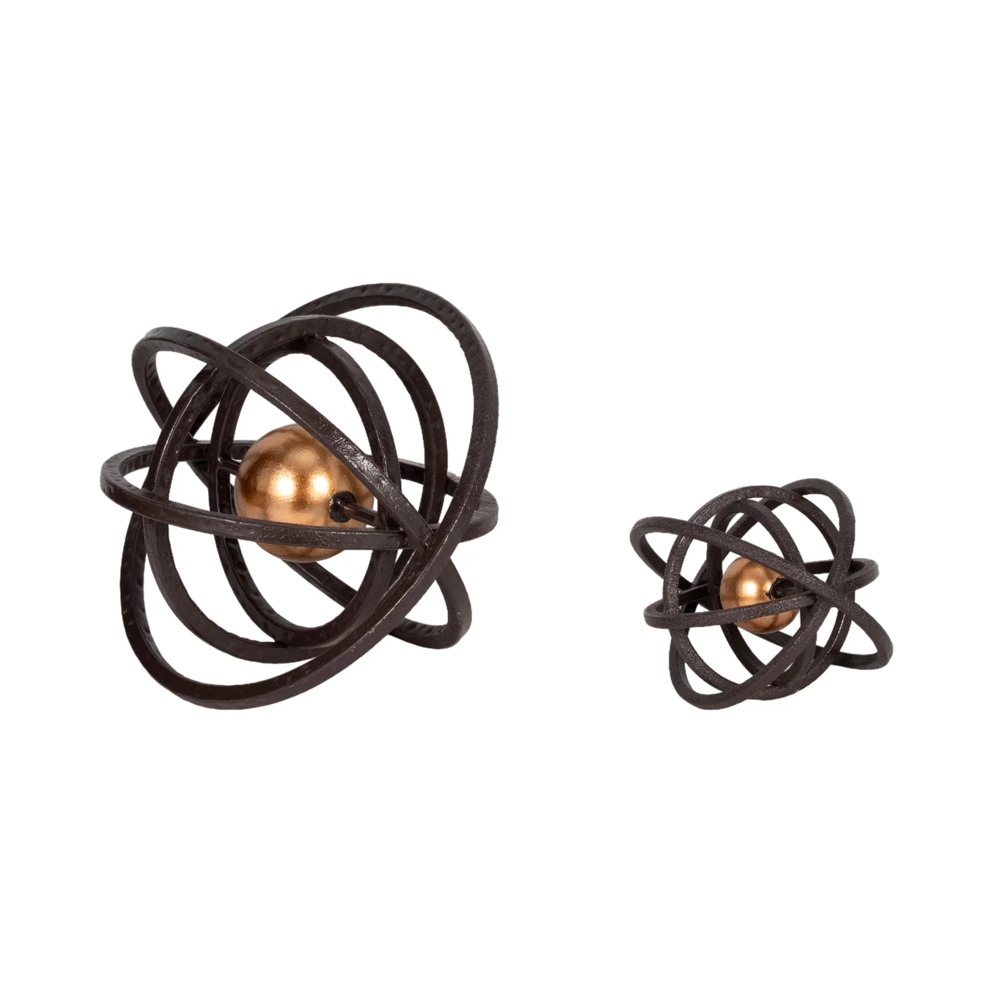 10" Armillary Orb, Black/gold - Image 6