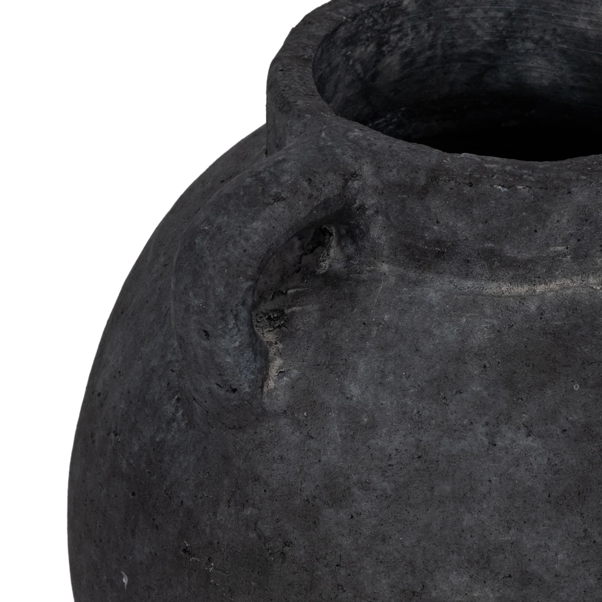 10" Bulbous Jug With Handle, Black - Image 5