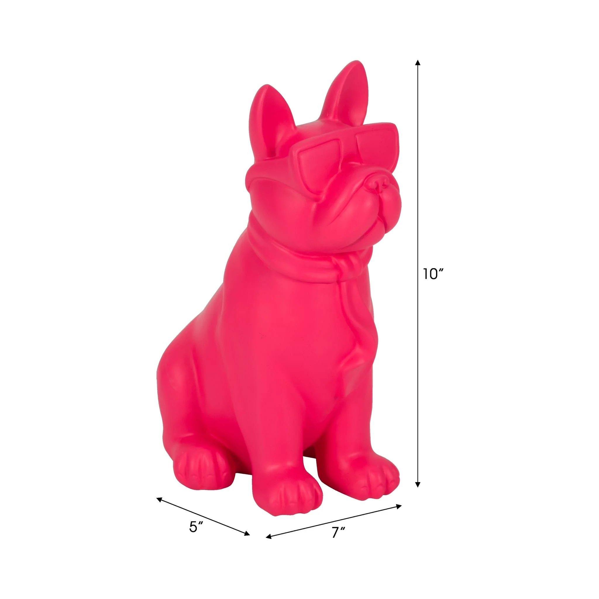 10" Cool Shades Boston Terrier, Pink - Image 8