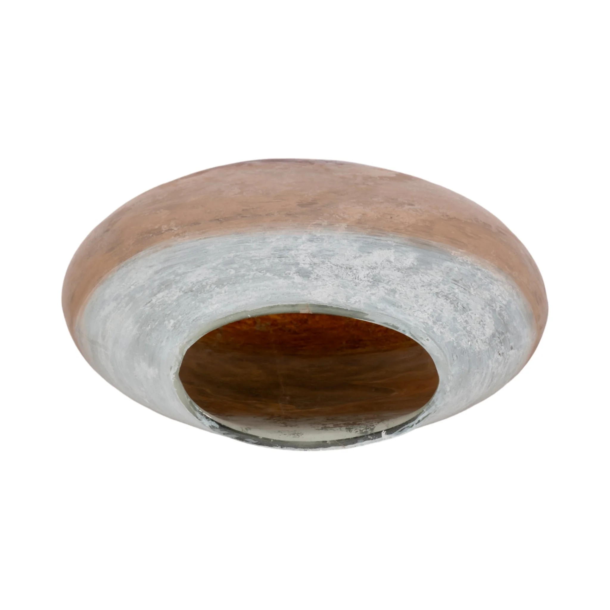 10" Gold Ombre Round Vase, White/gold - Image 6