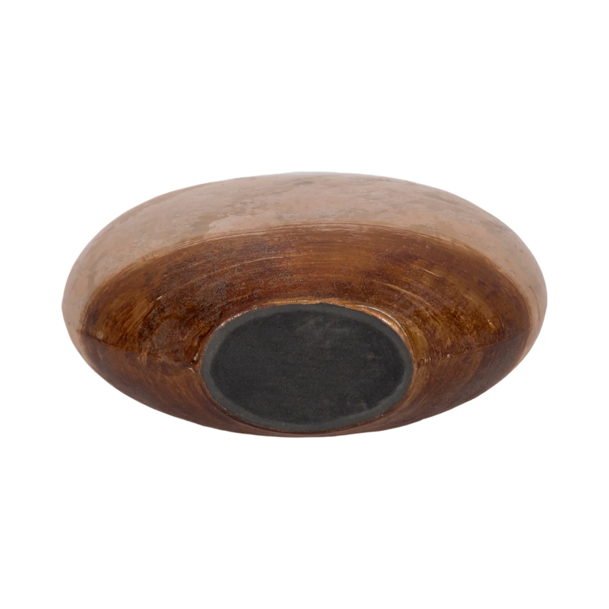 10" Gold Ombre Round Vase, White/gold - Image 7