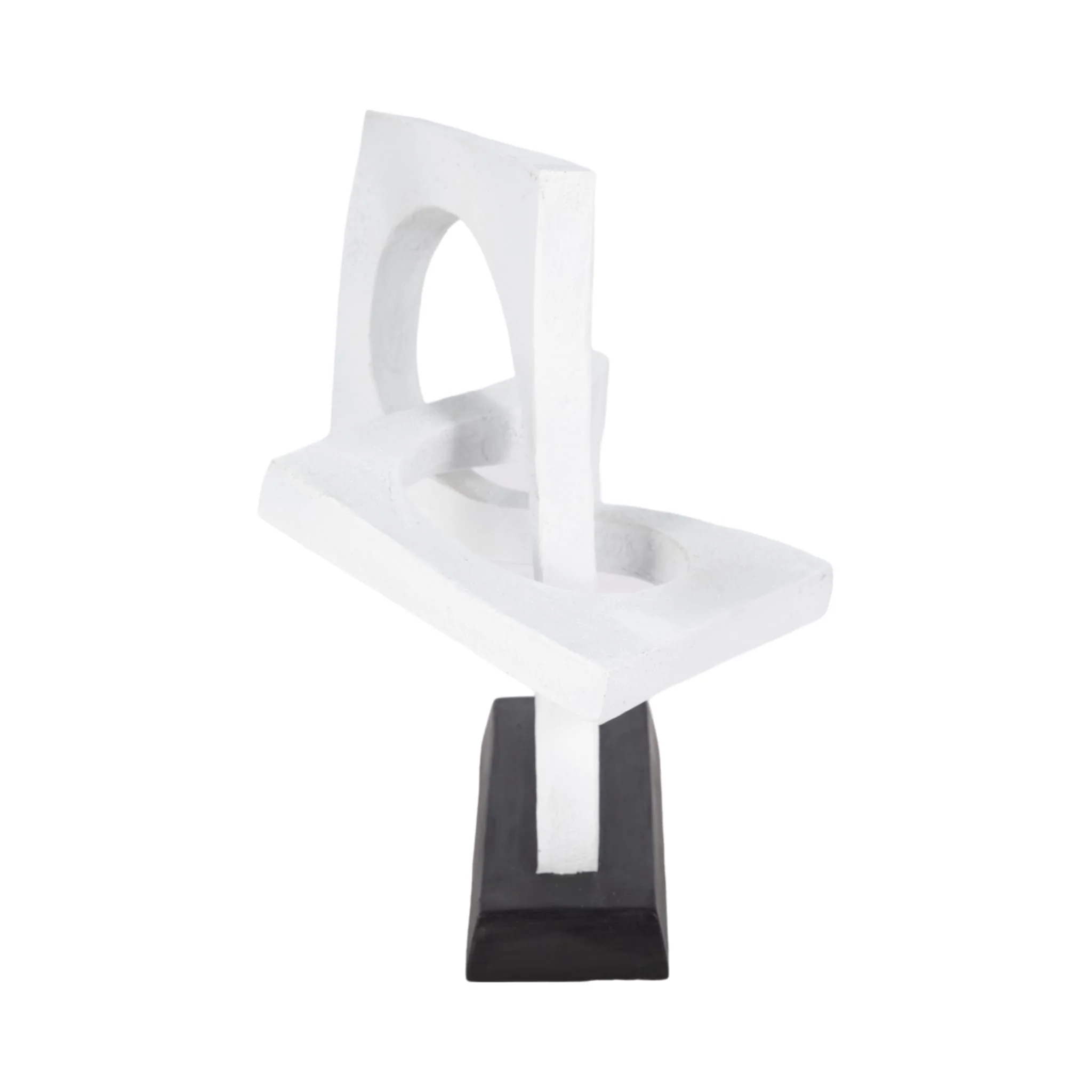 10" Links Sculpture Volcano Texture, White/black - Image 3