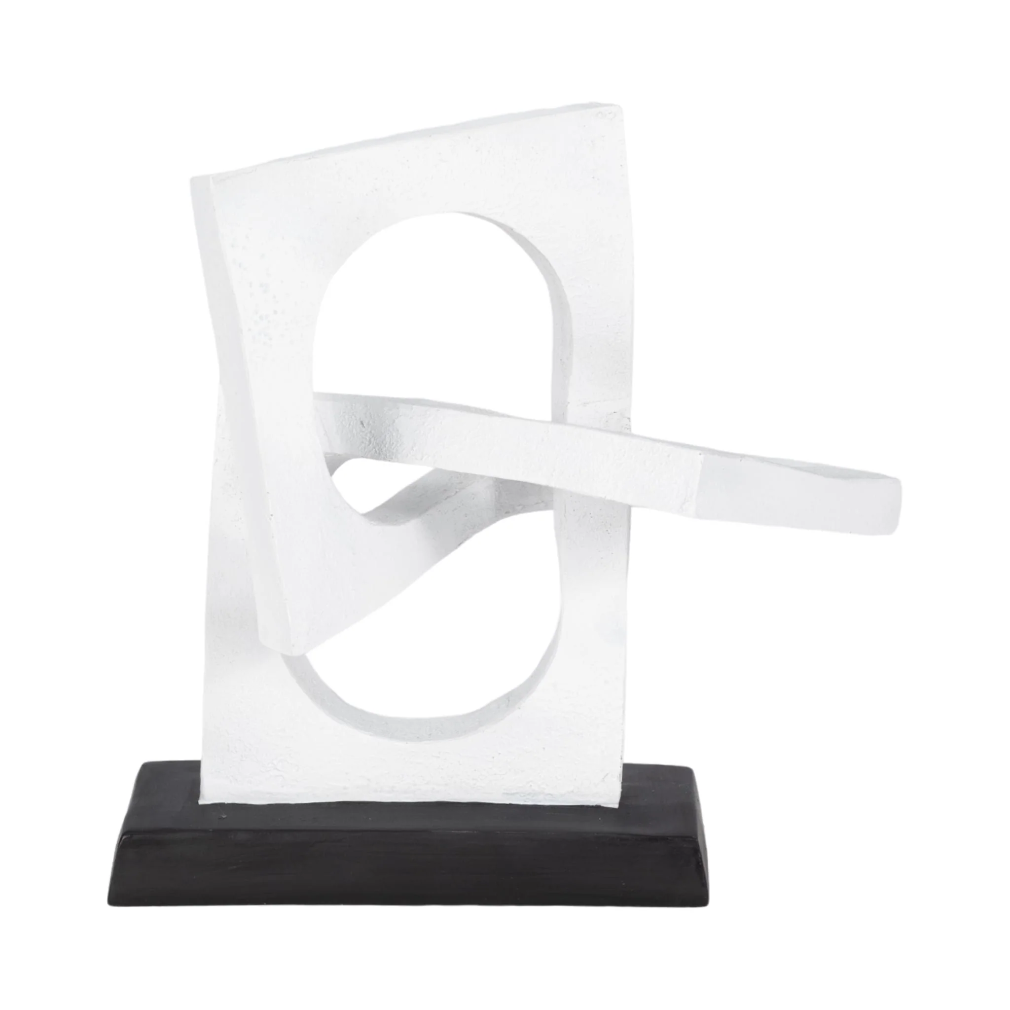 10" Links Sculpture Volcano Texture, White/black - Image 4