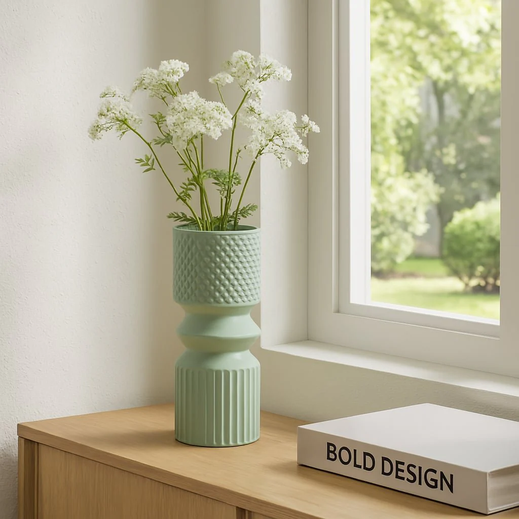 10" Mallet Vase, Dark Sage - Image 9