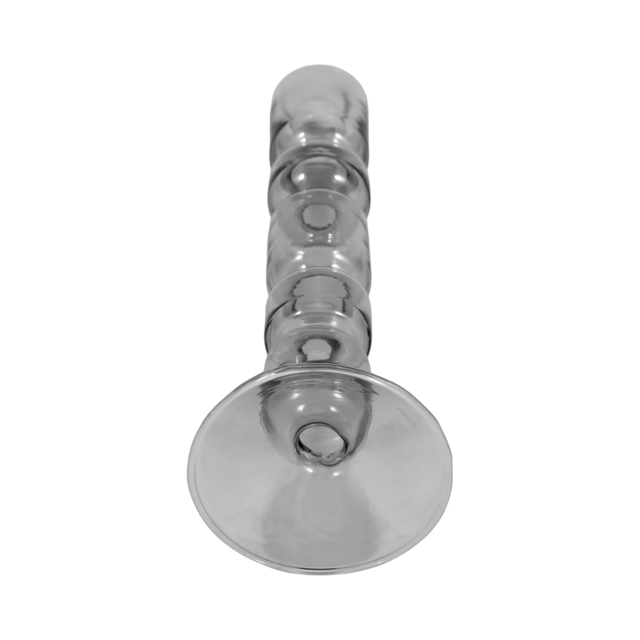 10" Mixed Bubble Taper Candleholder, Smoke - Image 6