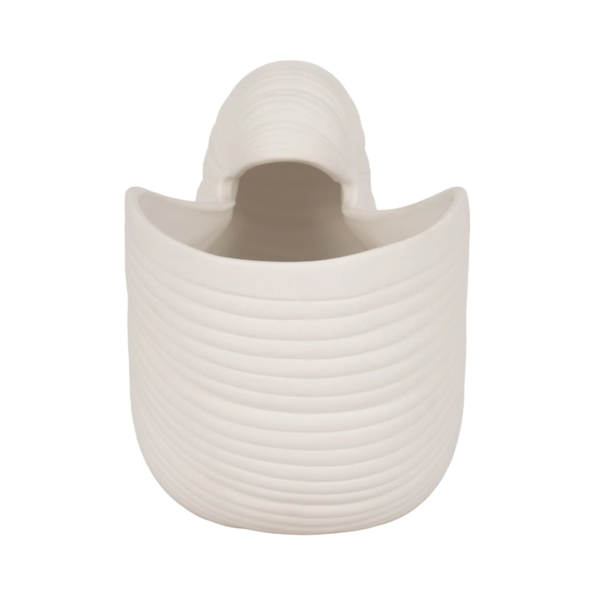 10" Nautilus Shell Planter, White - Image 5
