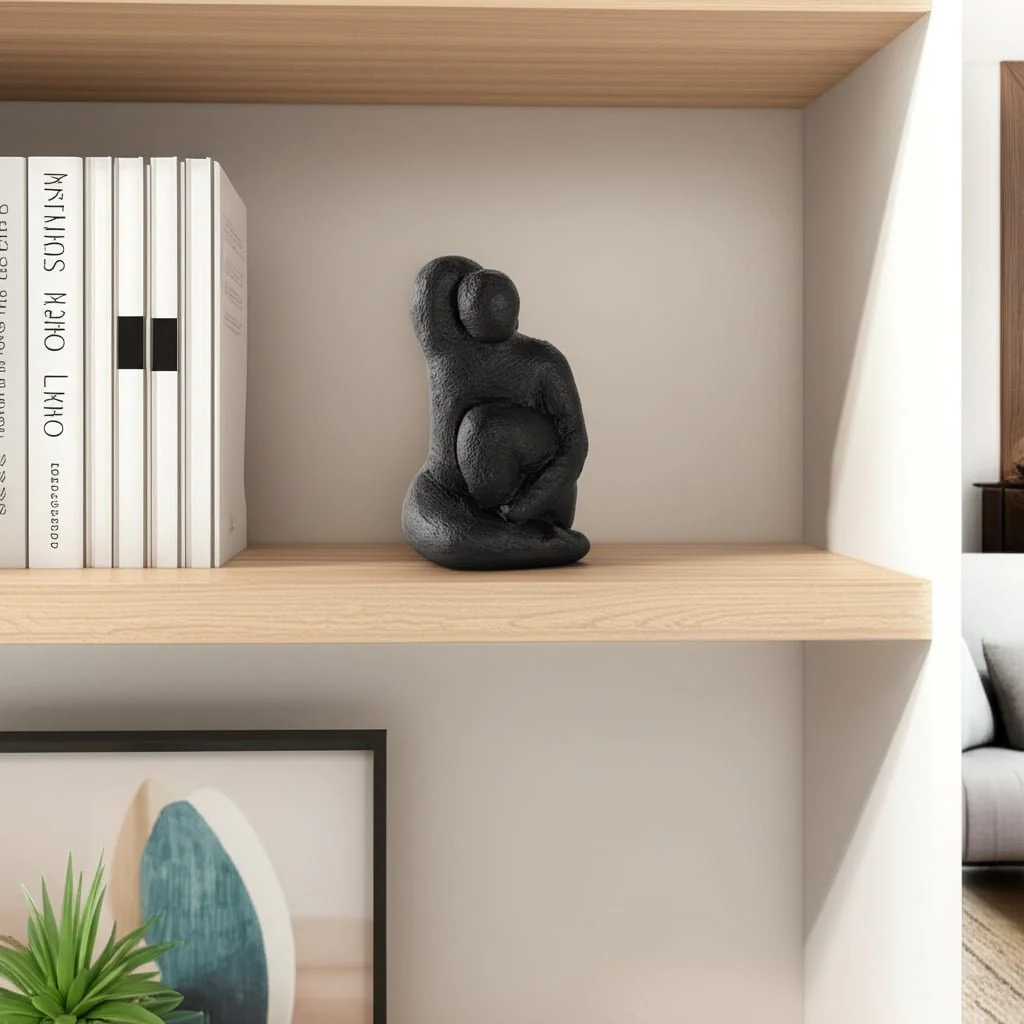 10" Raised Arm Posing Figure, Black - Image 12