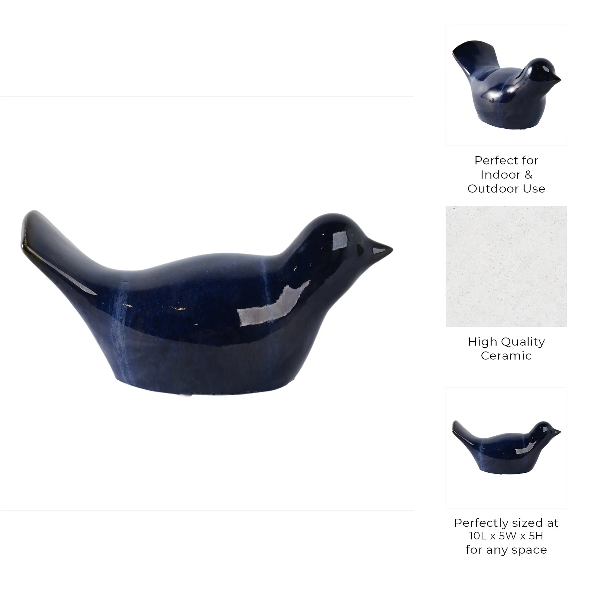 10" Reactive Finish Bird, Blue - Image 8