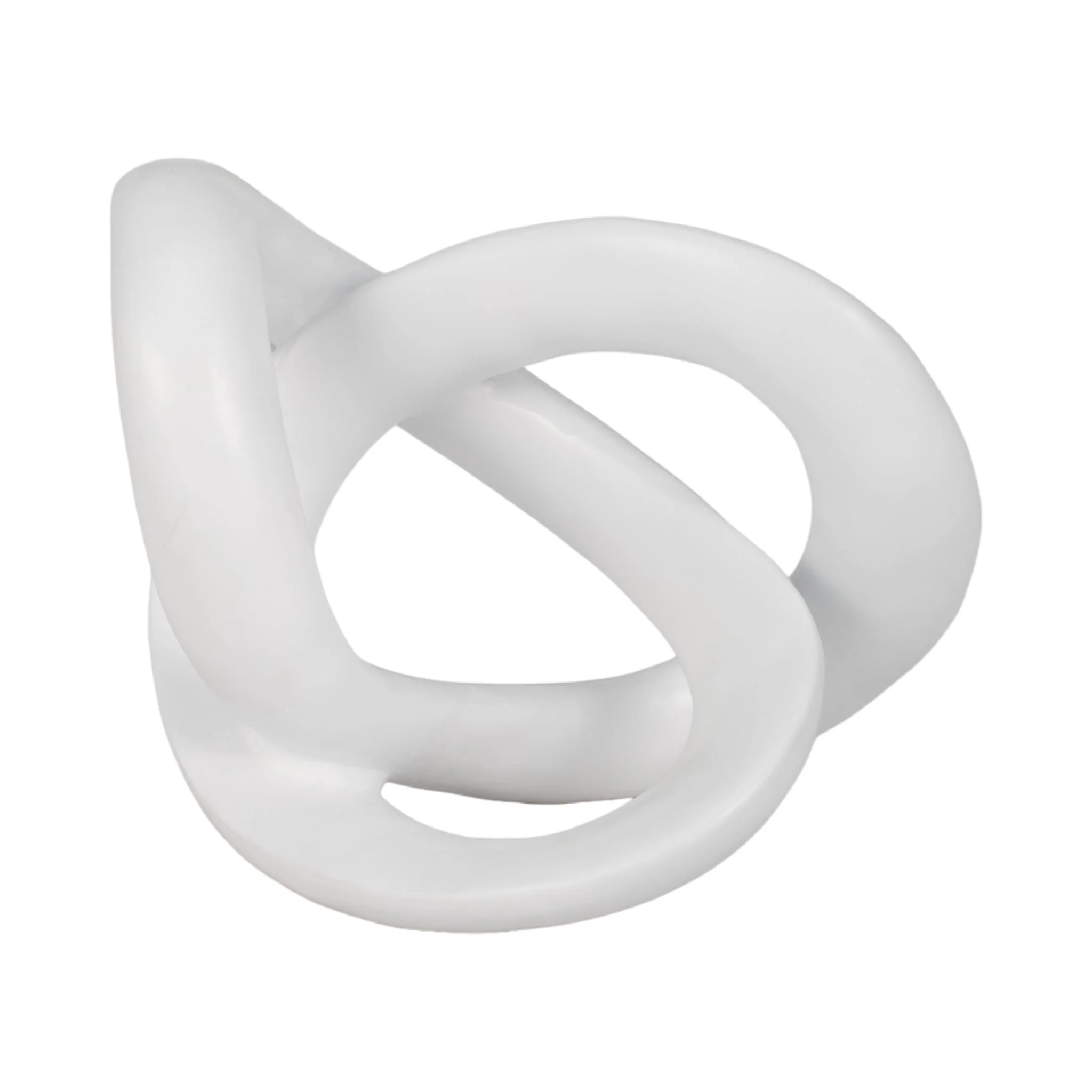 10" Sculptured Knot, White - Image 6
