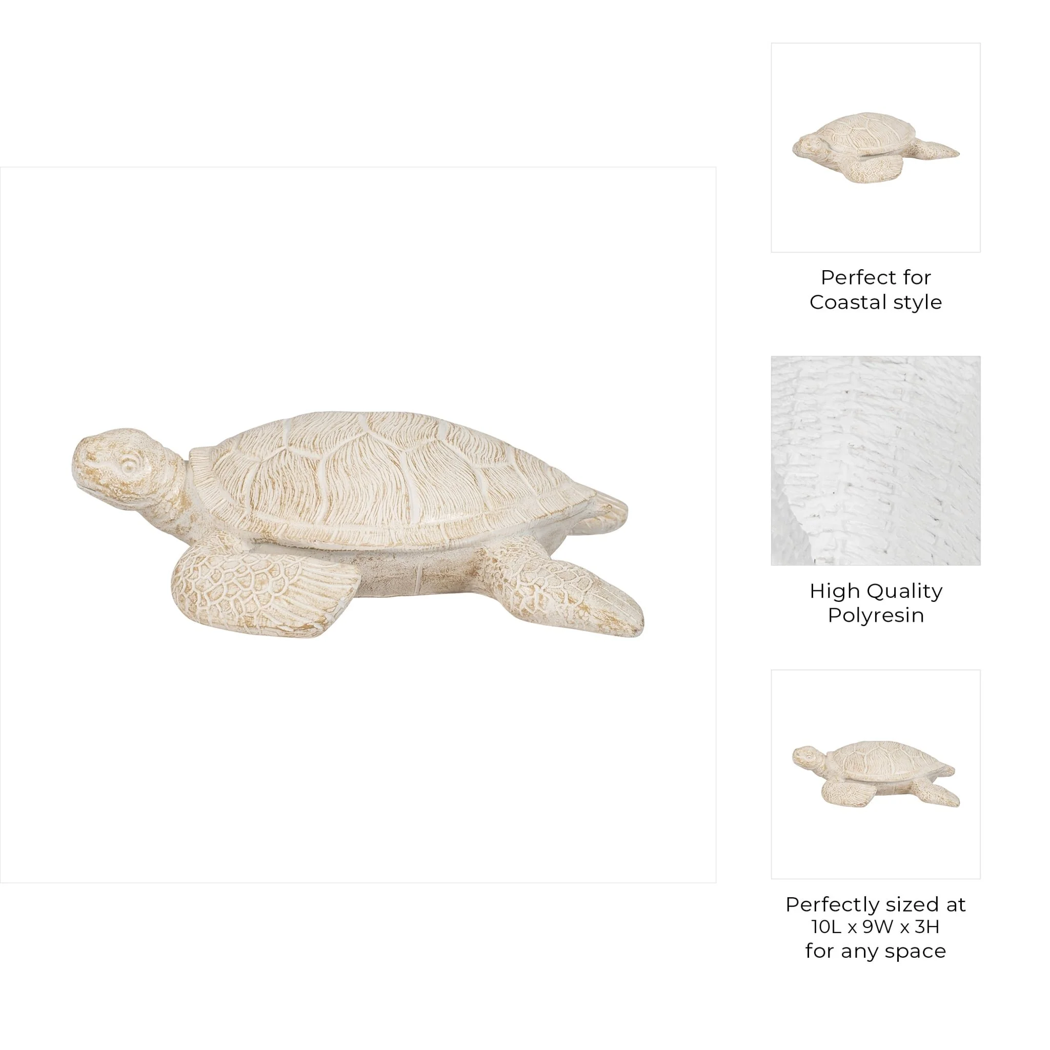 10" Sea Turtle, Ivory - Image 9