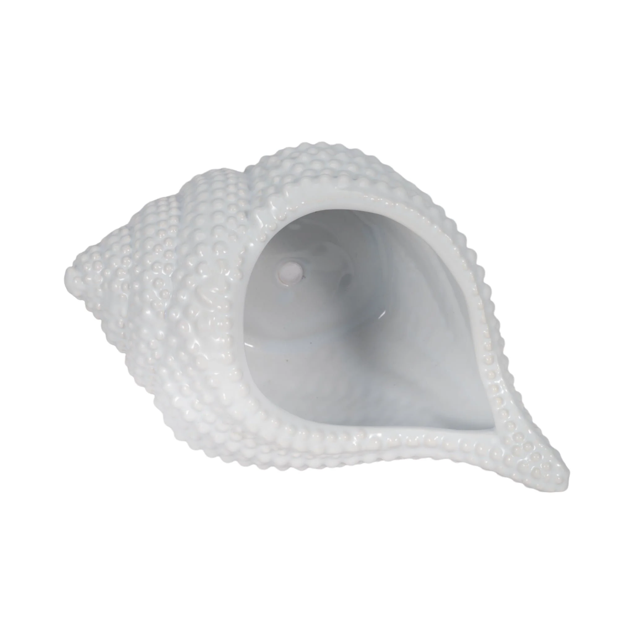 10" Seashell Planter, White - Image 6