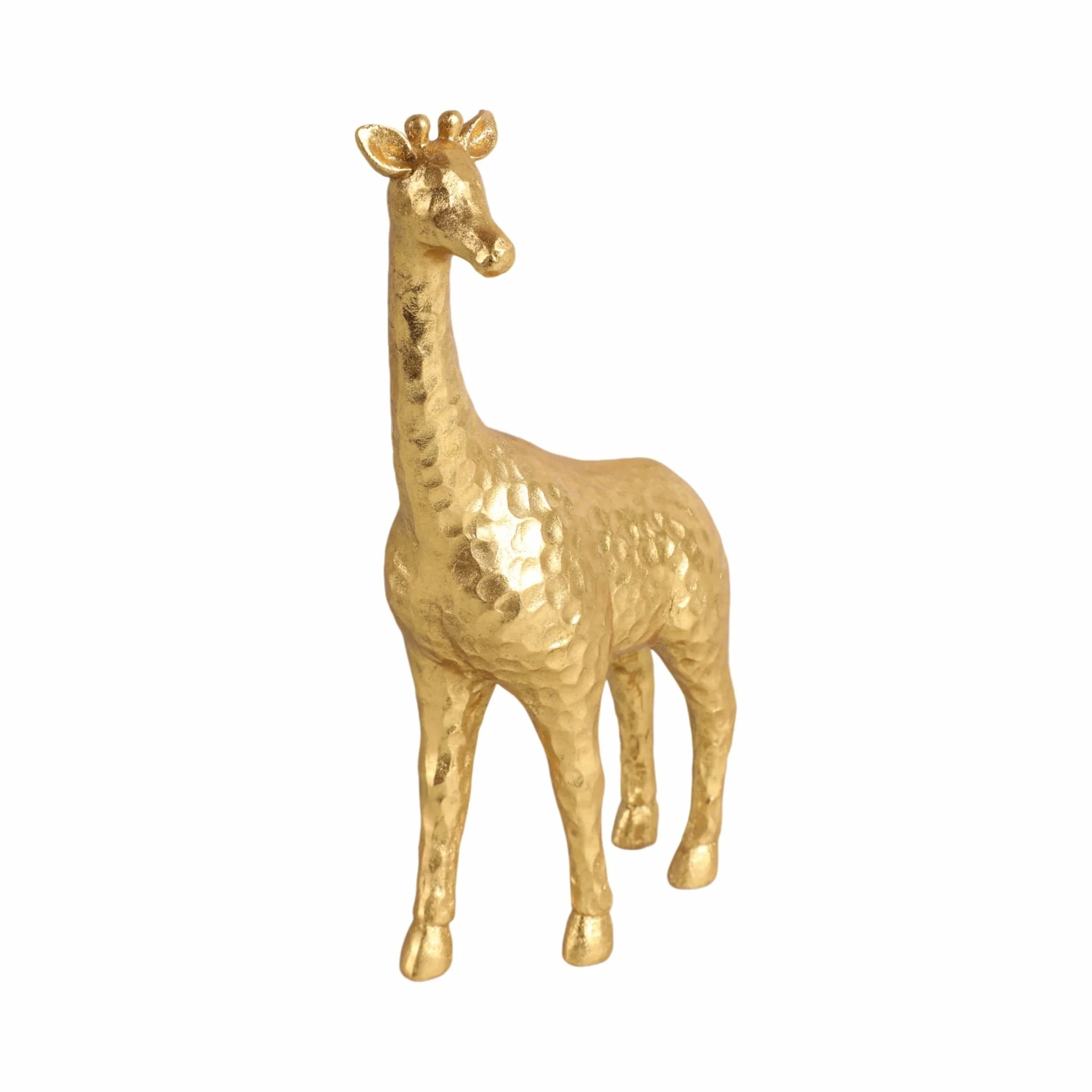10" Standing Pretty Giraffe, Gold - Image 2