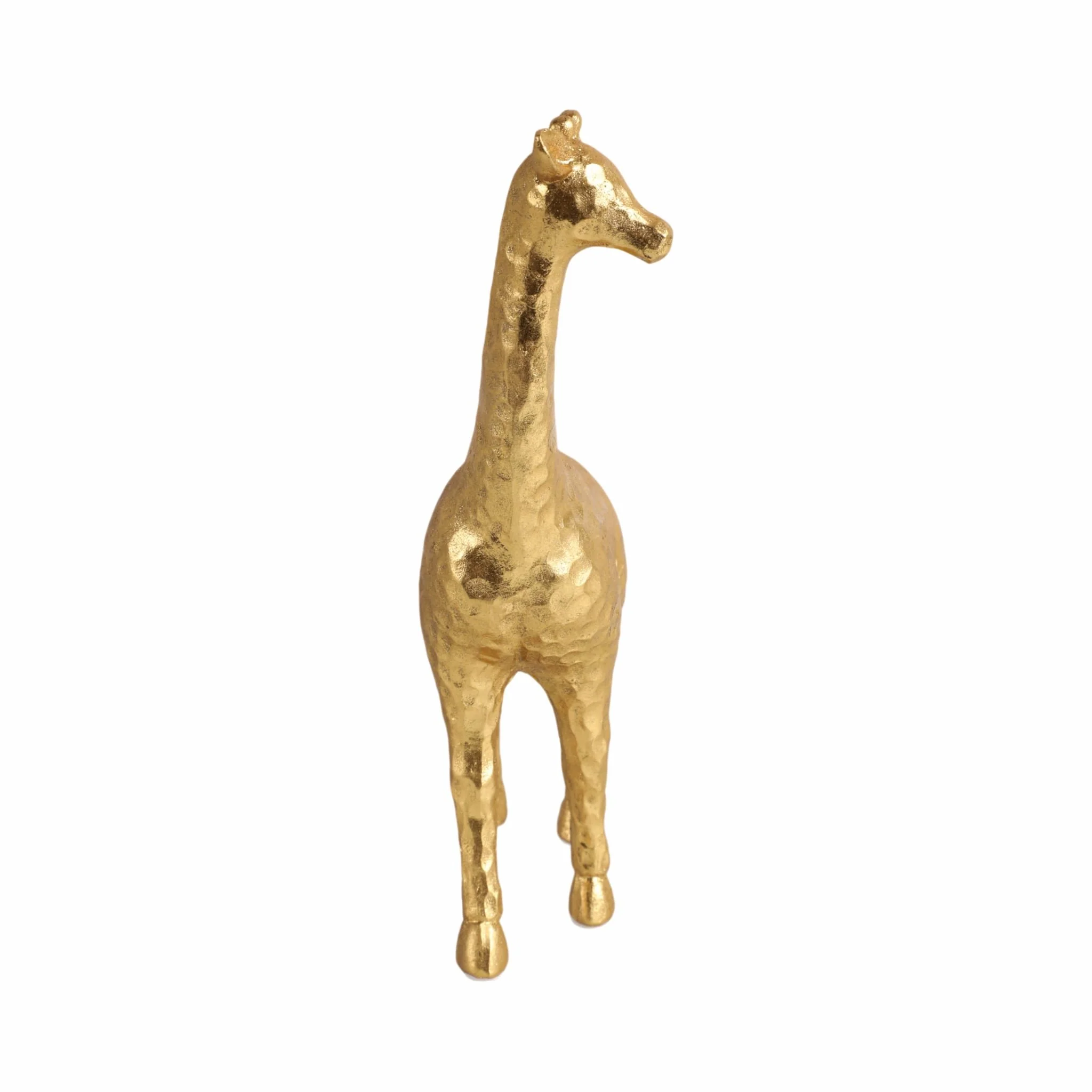 10" Standing Pretty Giraffe, Gold - Image 3