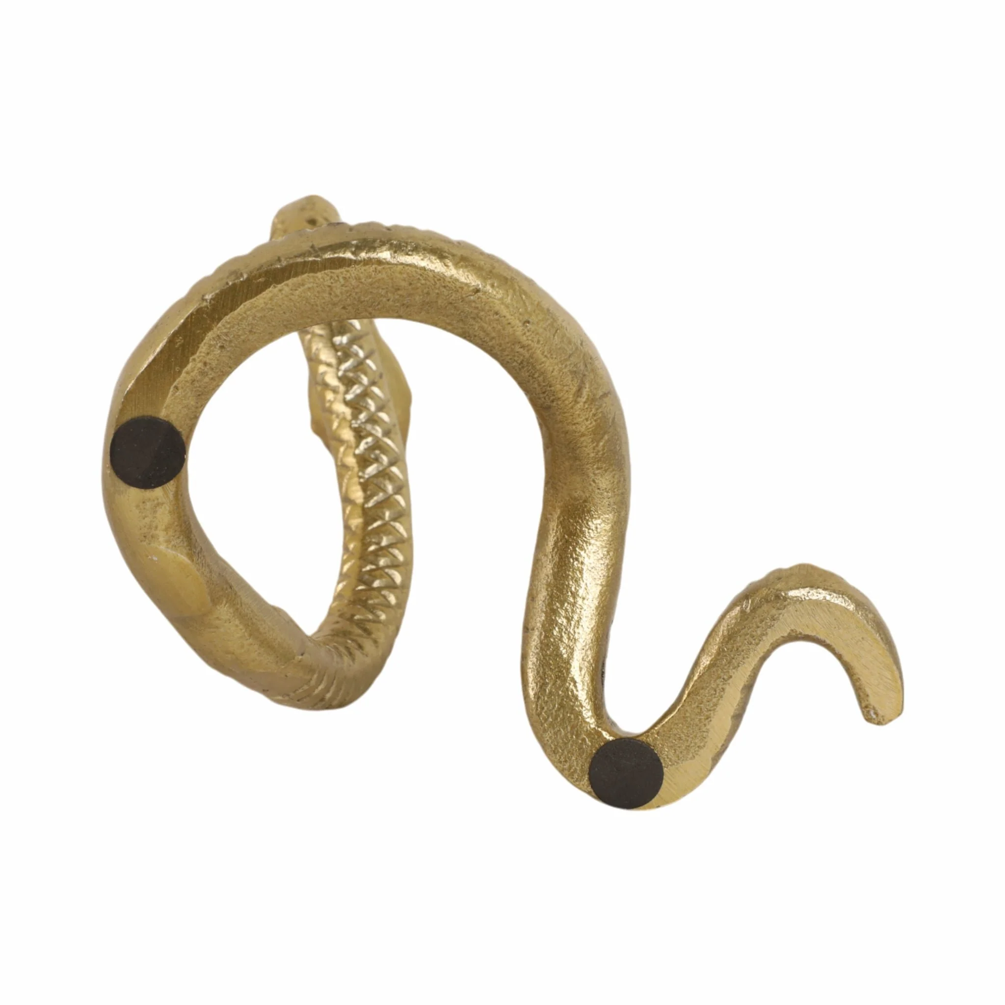 10" Tall Snake Tabletop Decor, Gold - Image 7