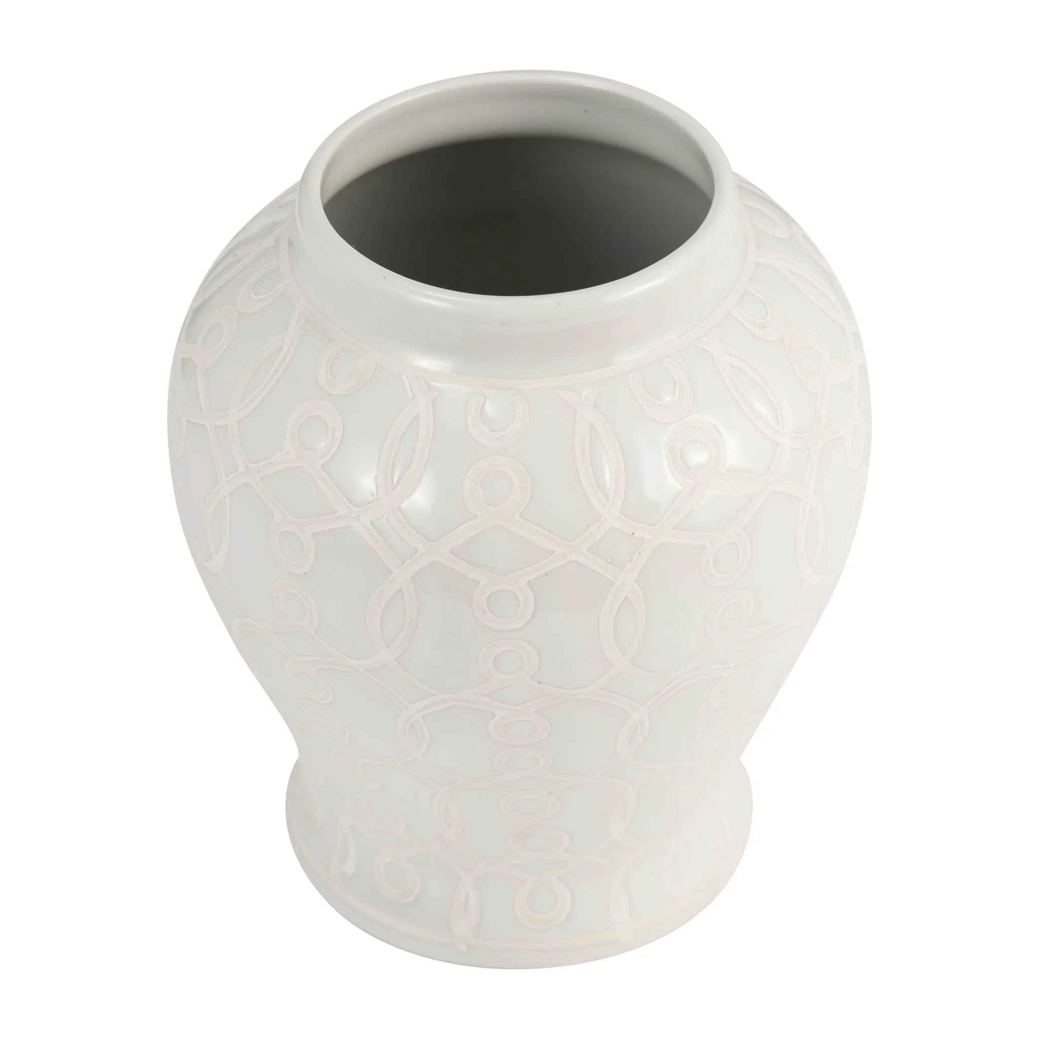 10" Temple Jar, Ivory - Image 4