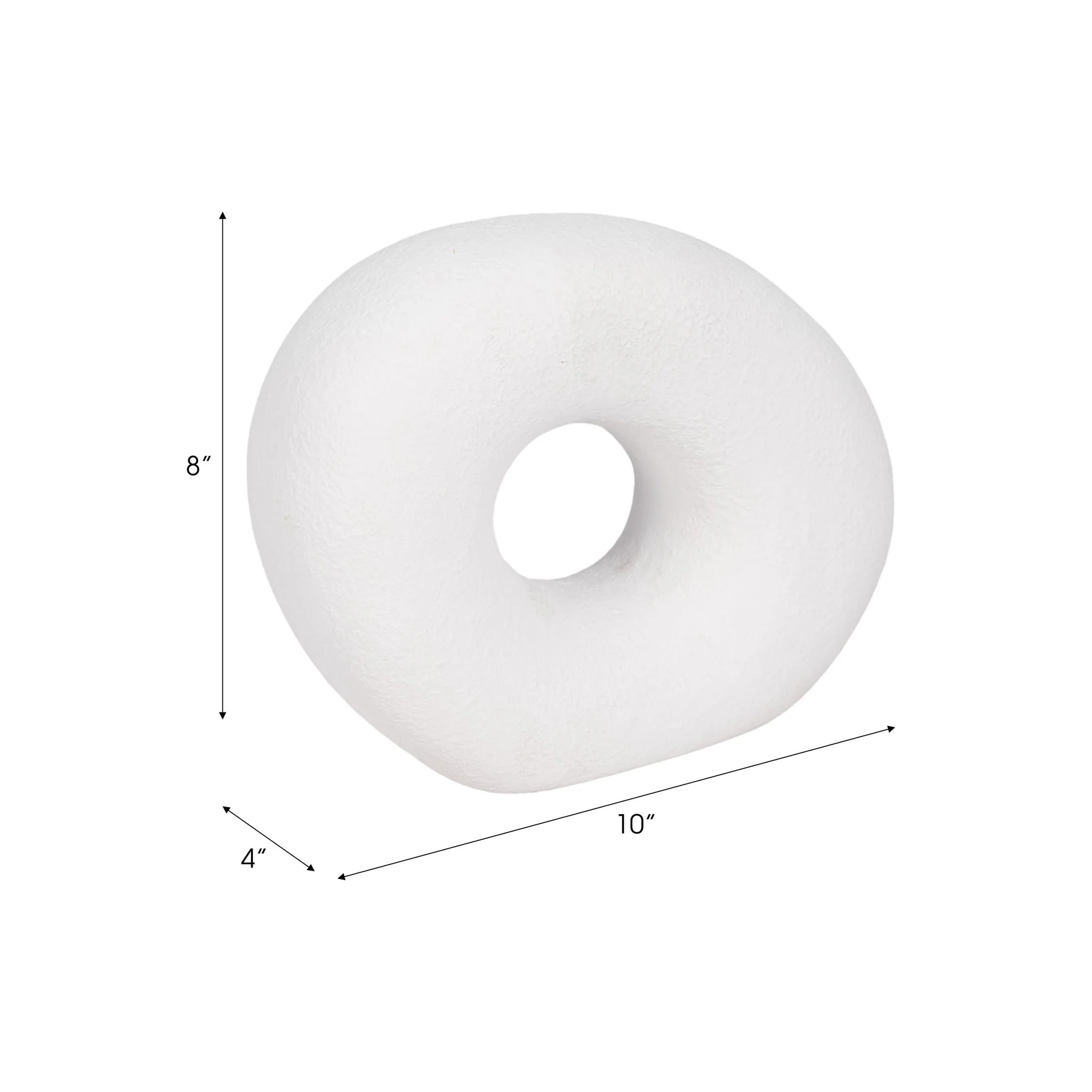 10" Textured Open Cut-out Slanted Circle Object, W - Image 9