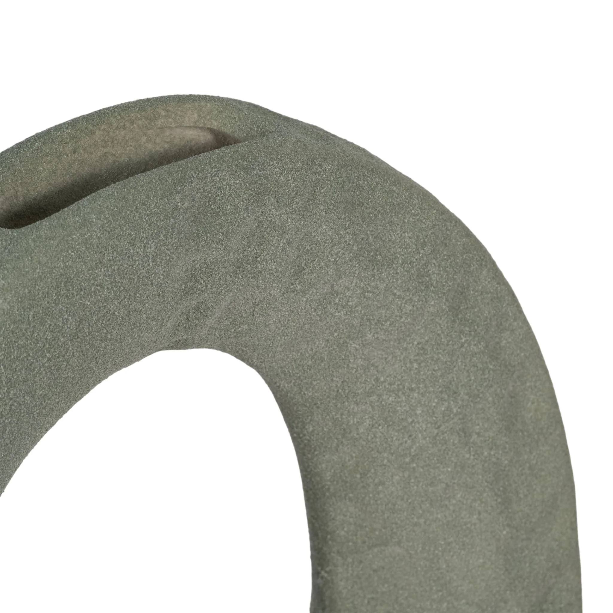 10" Textured Open Cut-out With Vase Opening, Sage - Image 5
