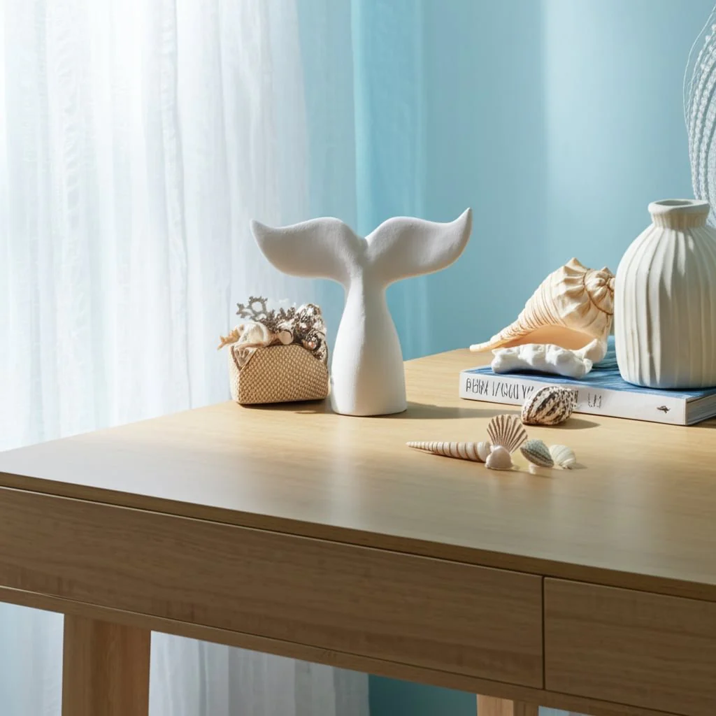 10" Textured Whale Tail, White - Image 12