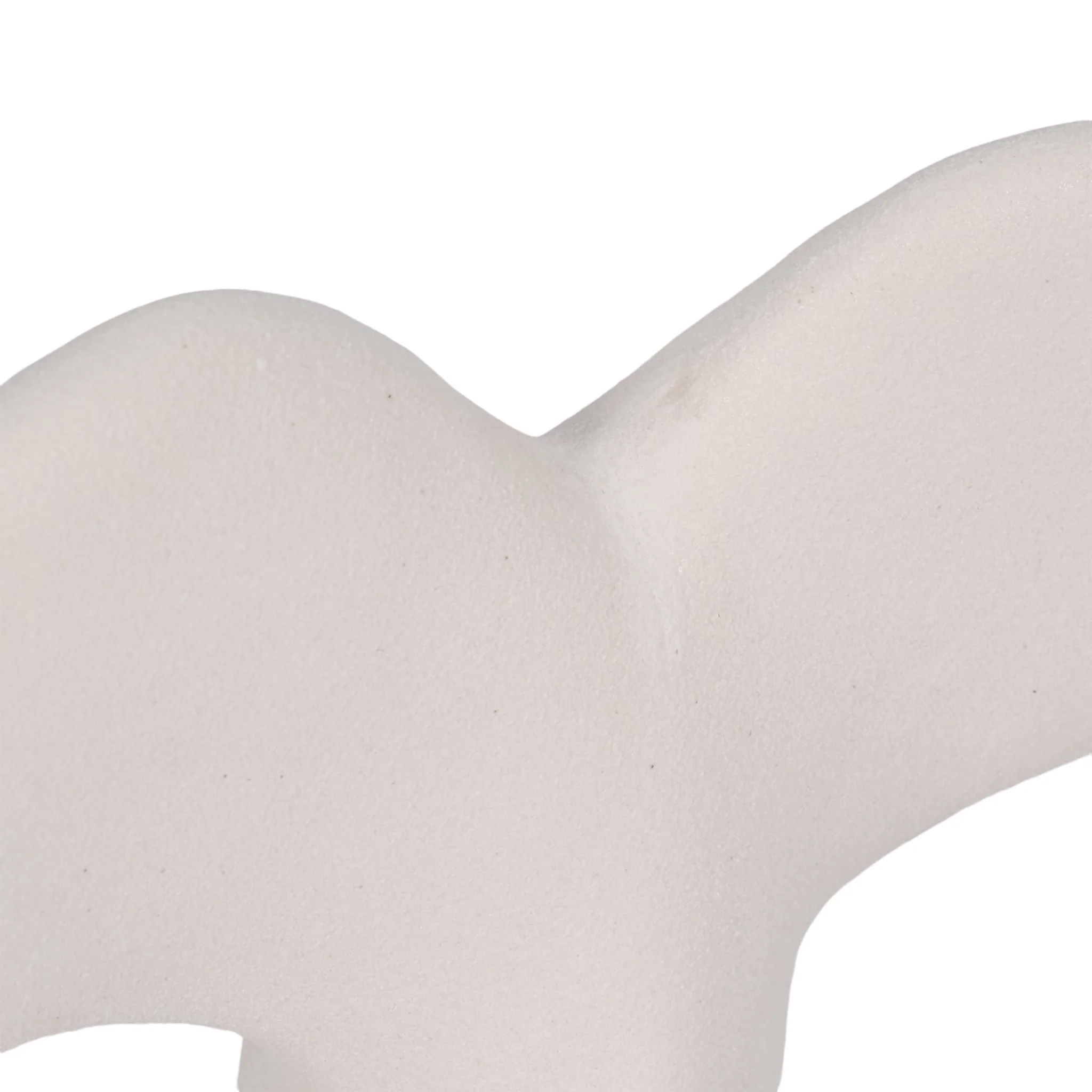 10" Textured Whale Tail, White - Image 5