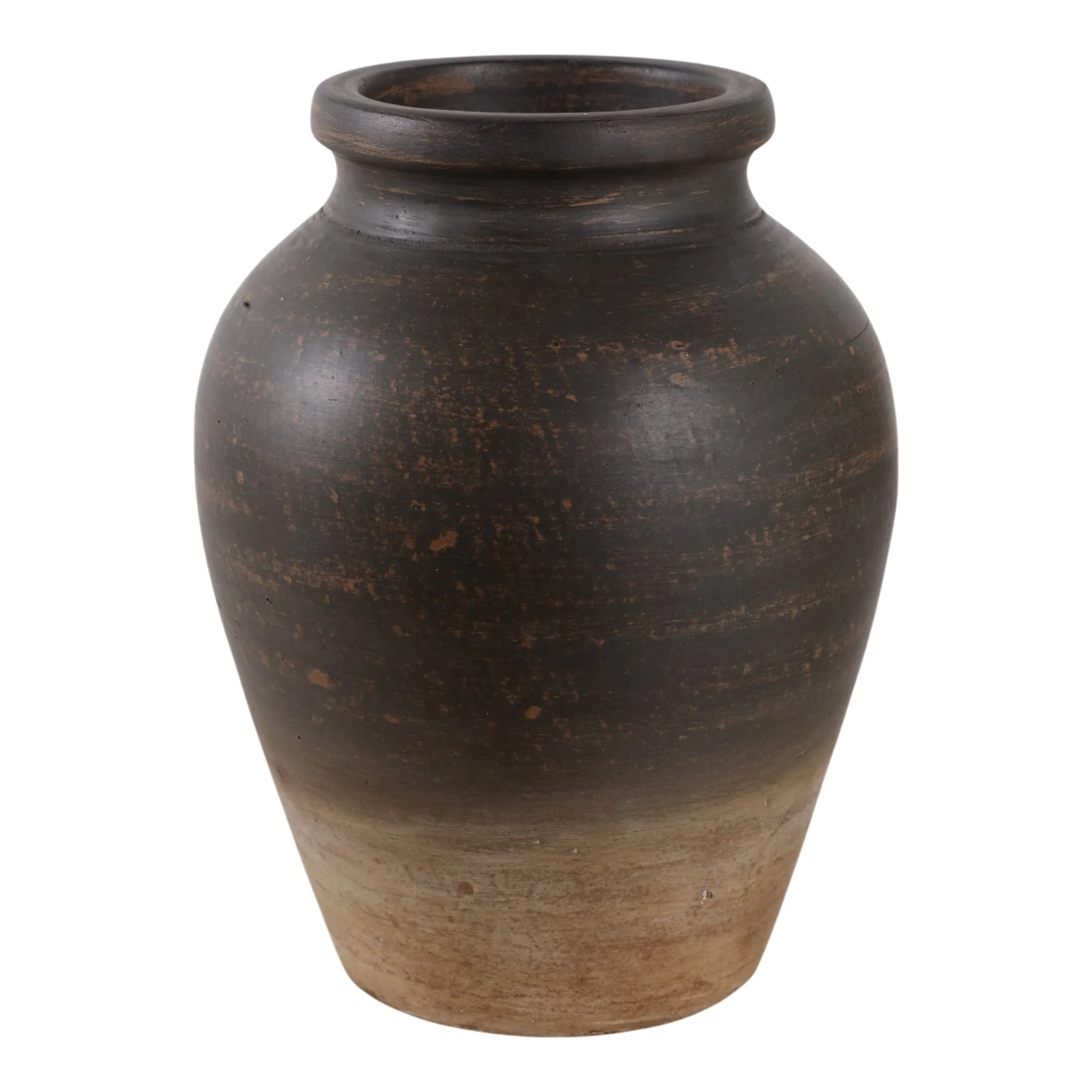 10" Traditional Terracotta Jug, Chocolate Brown - Image 4