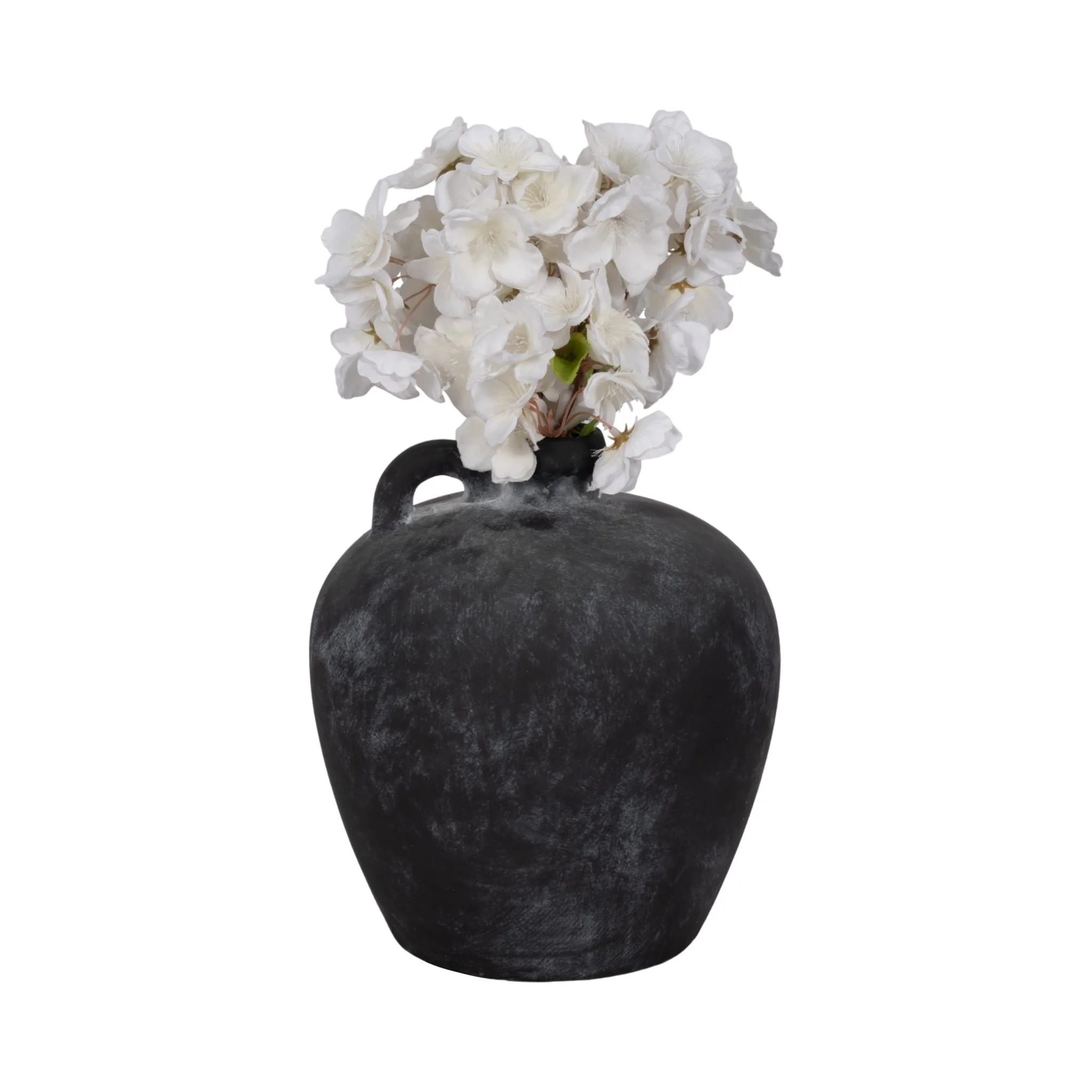10" Weathered Jug With Handle, Black - Image 2