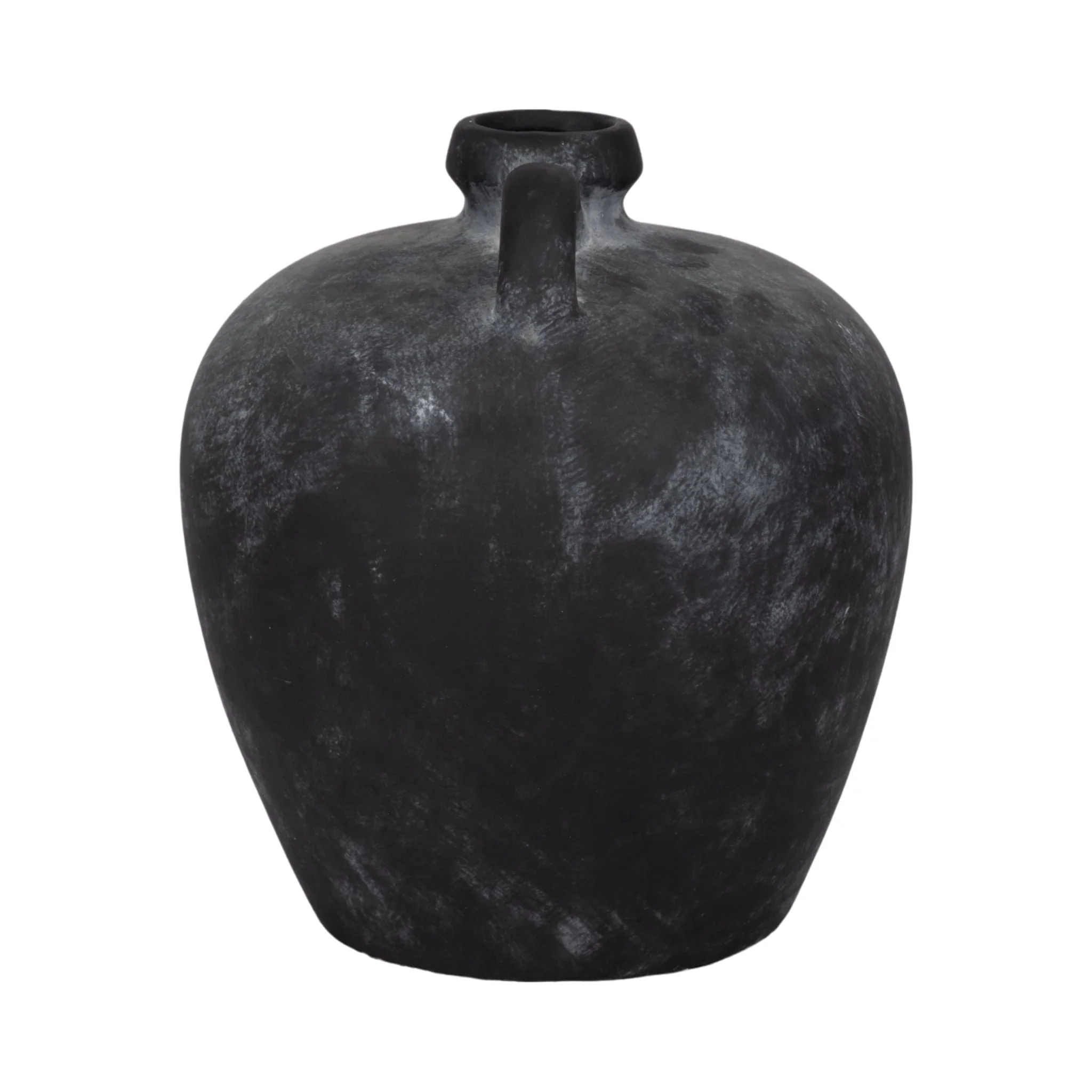 10" Weathered Jug With Handle, Black - Image 4
