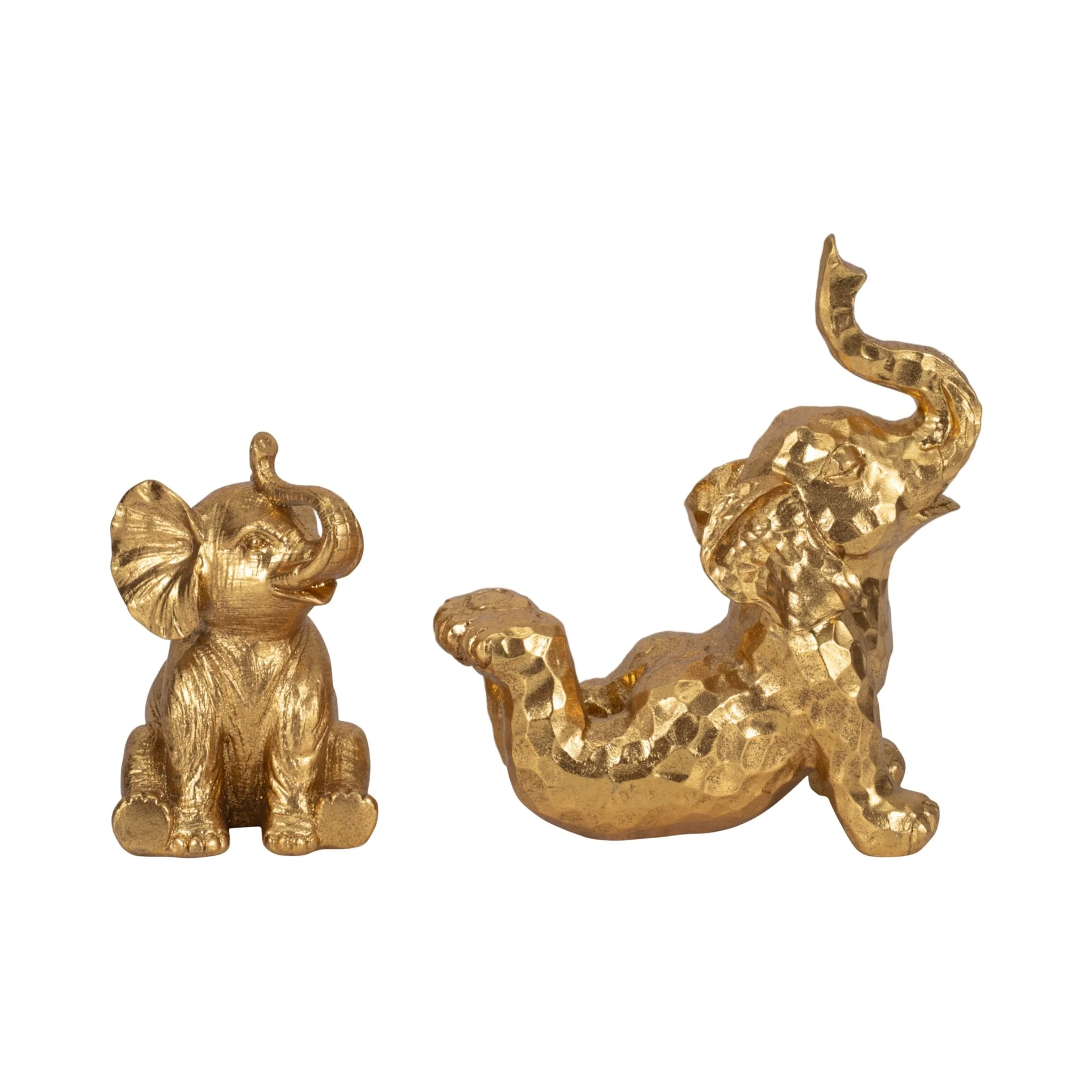 10" Yoga Elephant, Gold - Image 8