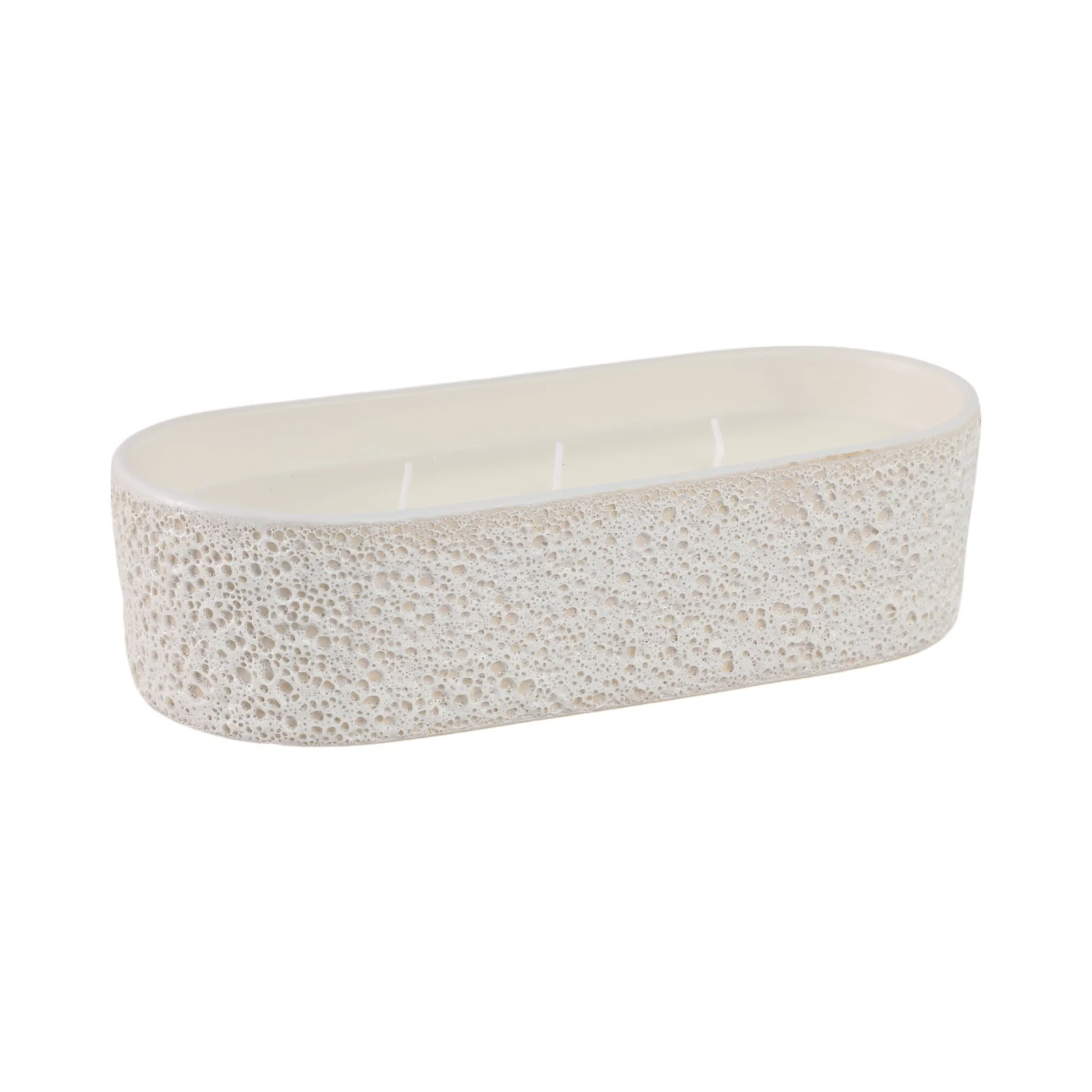 10x4" 19 Oz Lemon Citro Oval Candle, White - Image 2