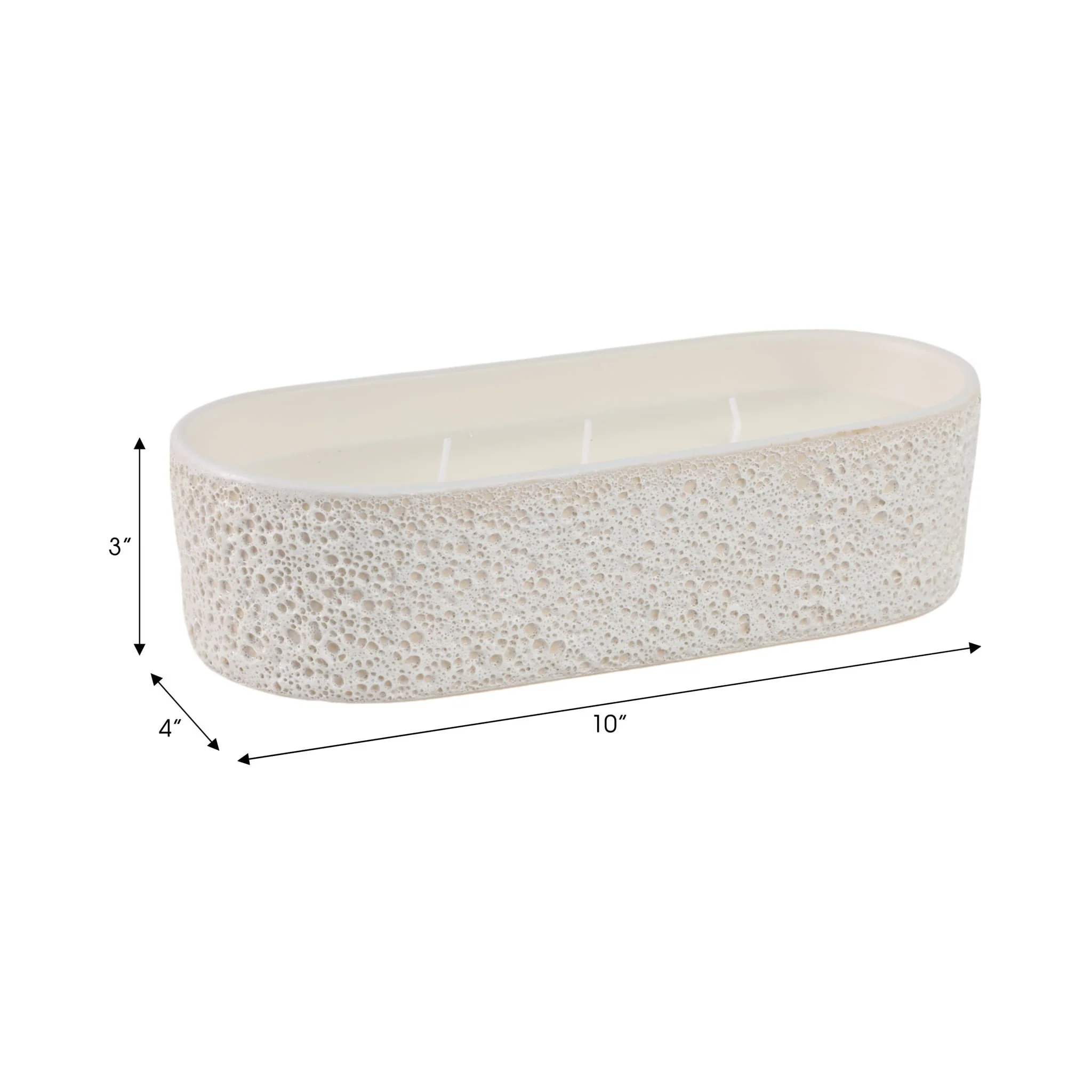 10x4" 19 Oz Lemon Citro Oval Candle, White - Image 8