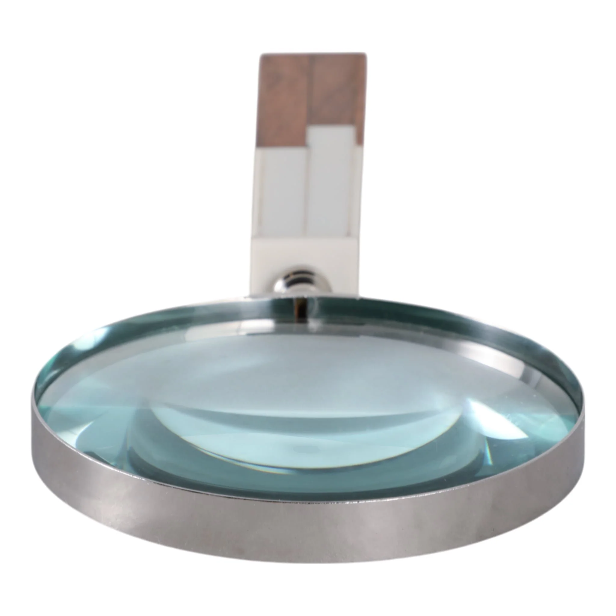 10x4" 2-toned Handle Magnifying Glass, White/brown - Image 7