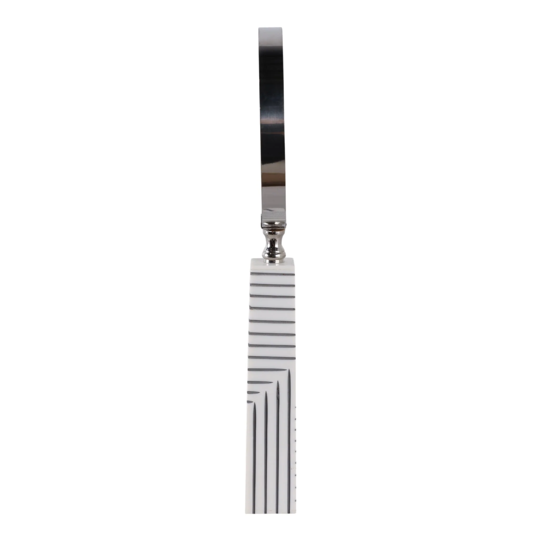 10x4" Lines Handle Magnifying Glass, White/ Black - Image 3