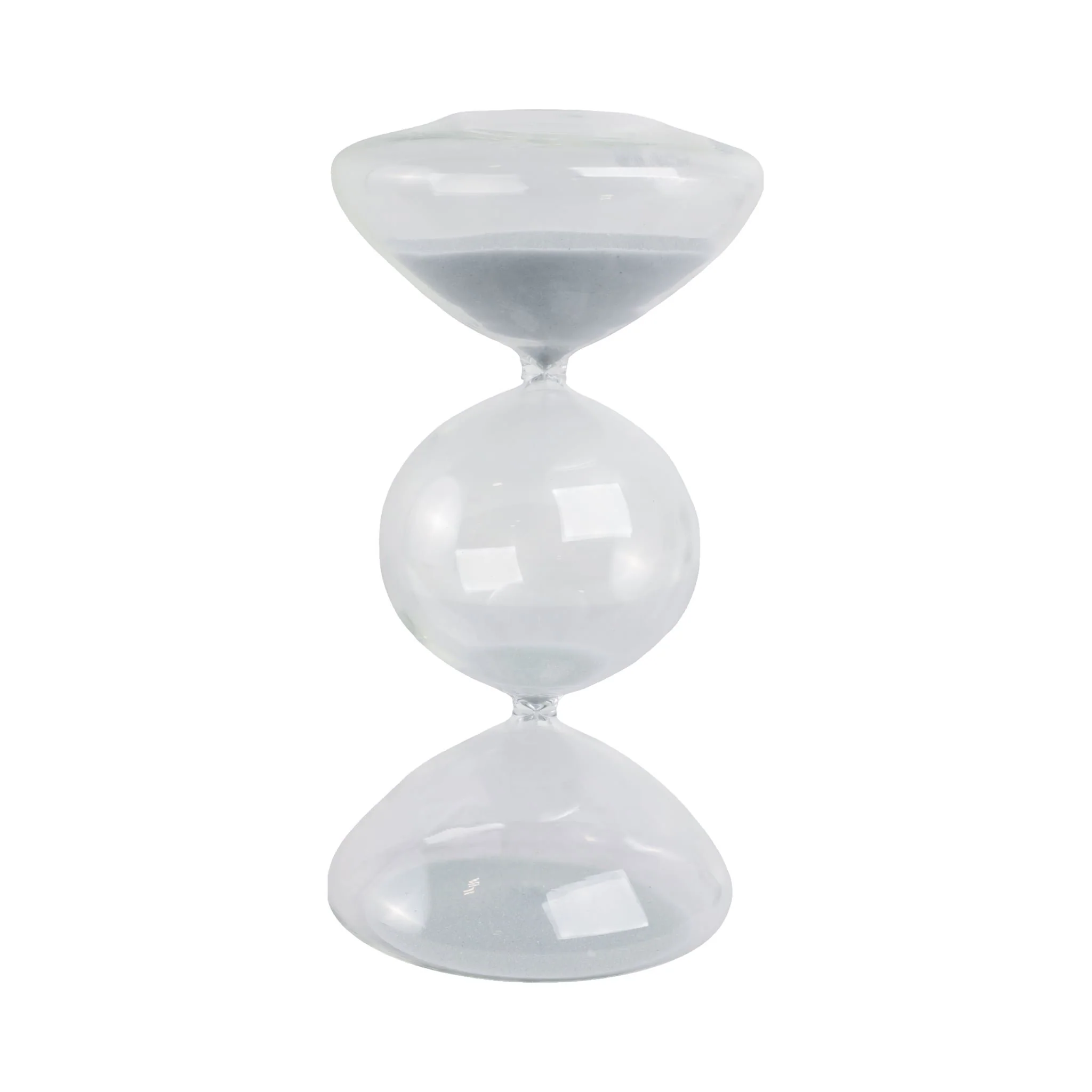 10x5" Glass 60min Large Bubble Sandtimer, Clear - Image 4