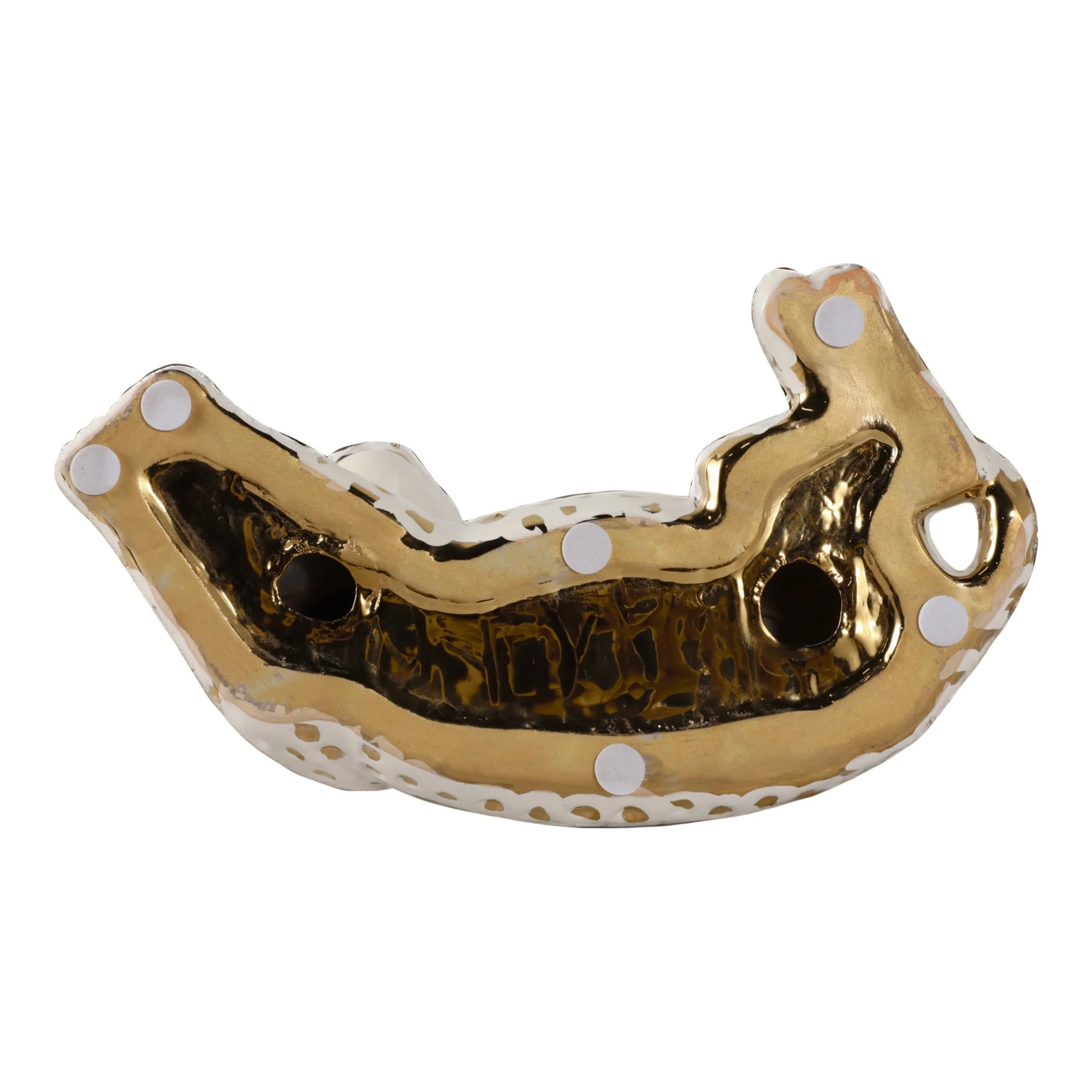 10x6" Leopard Lying Down, White/gold - Image 7