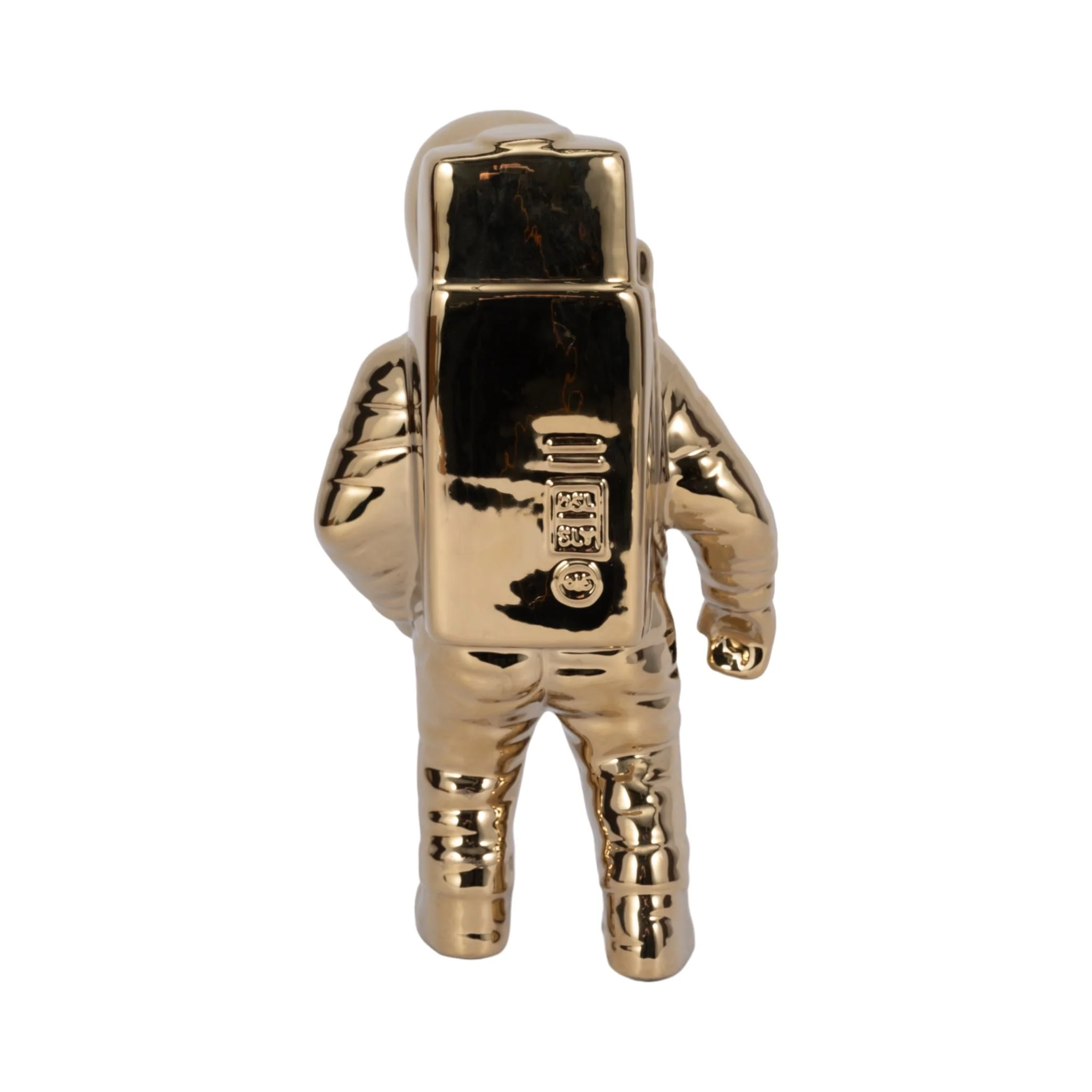 11" Astronaut Statuette, Gold - Image 4