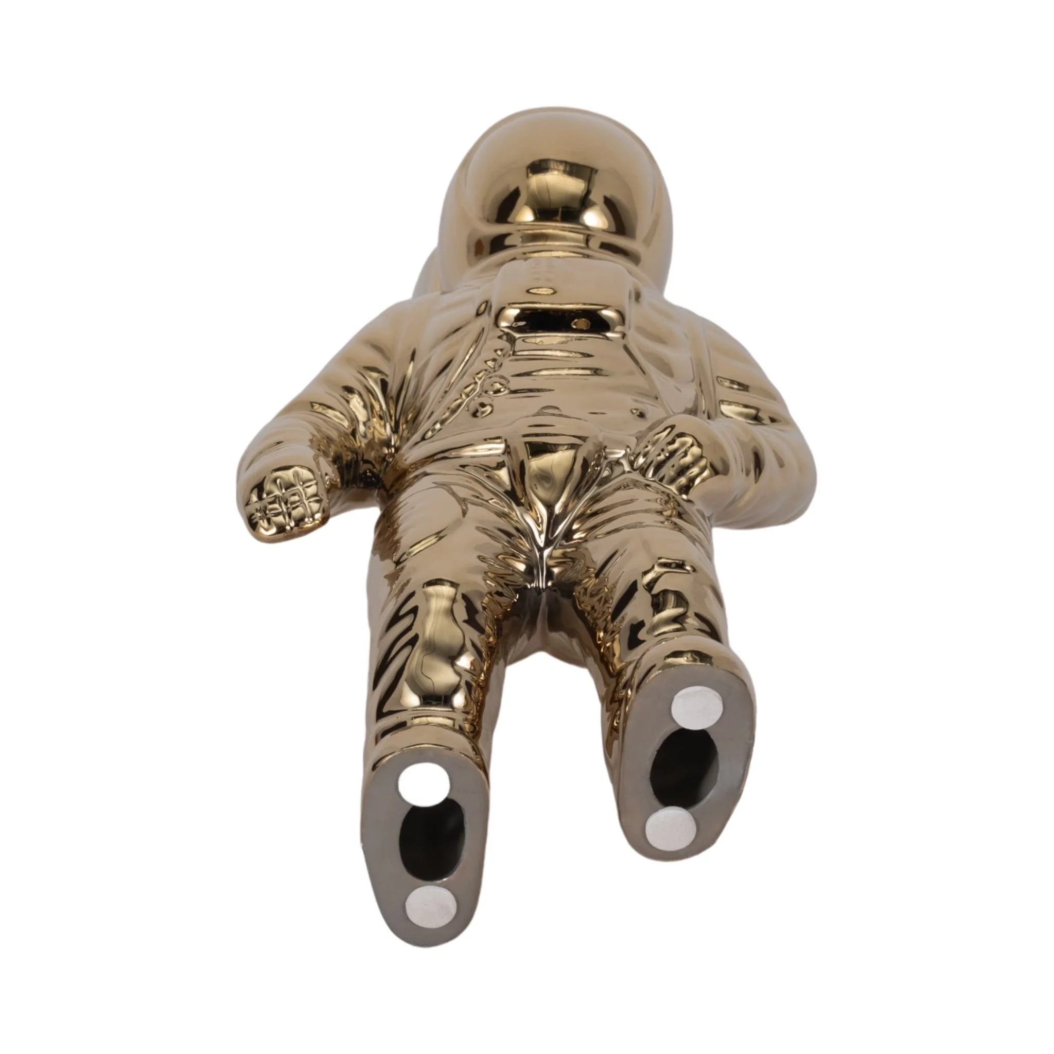 11" Astronaut Statuette, Gold - Image 7