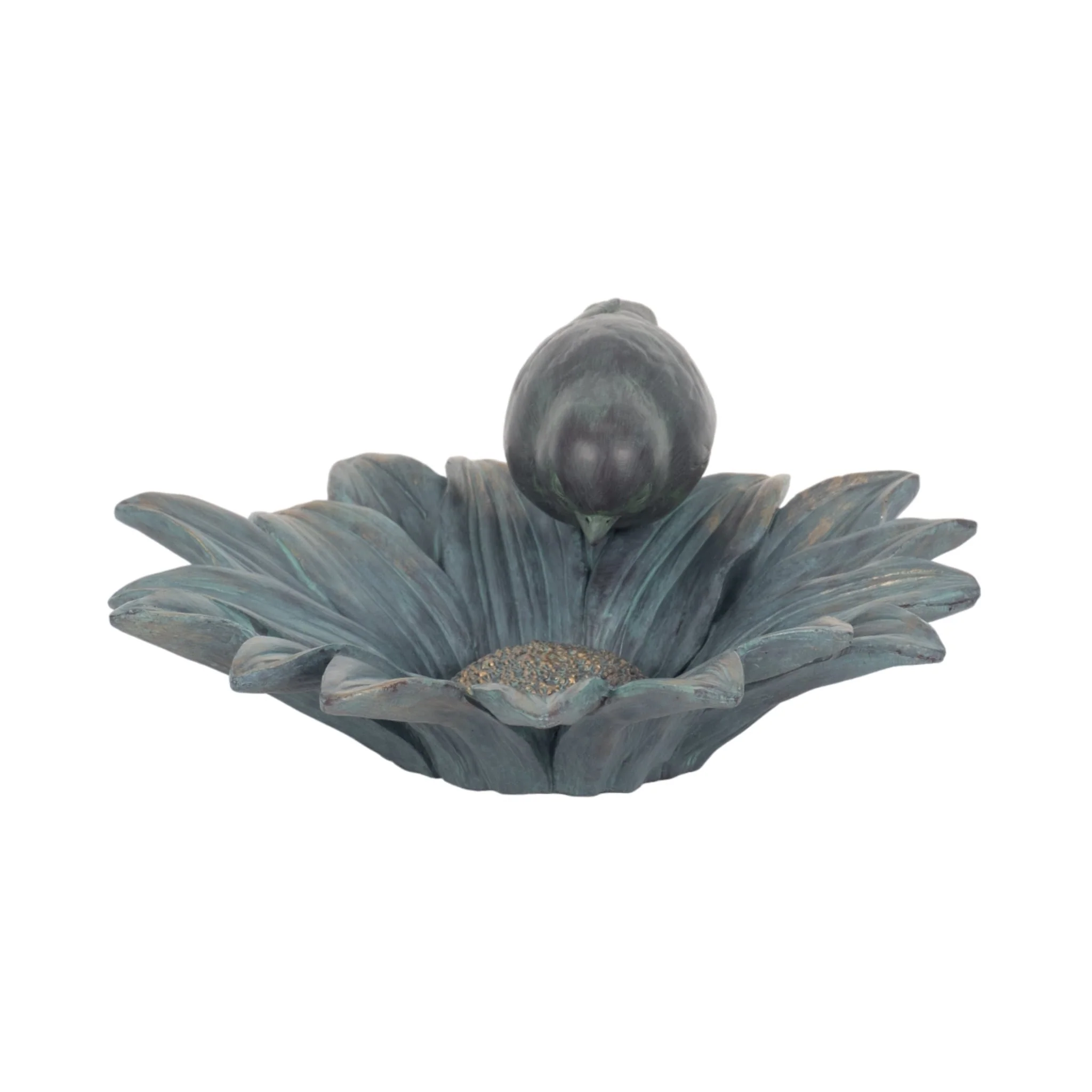 11" Daisy Bird Feeder, Blue - Image 4