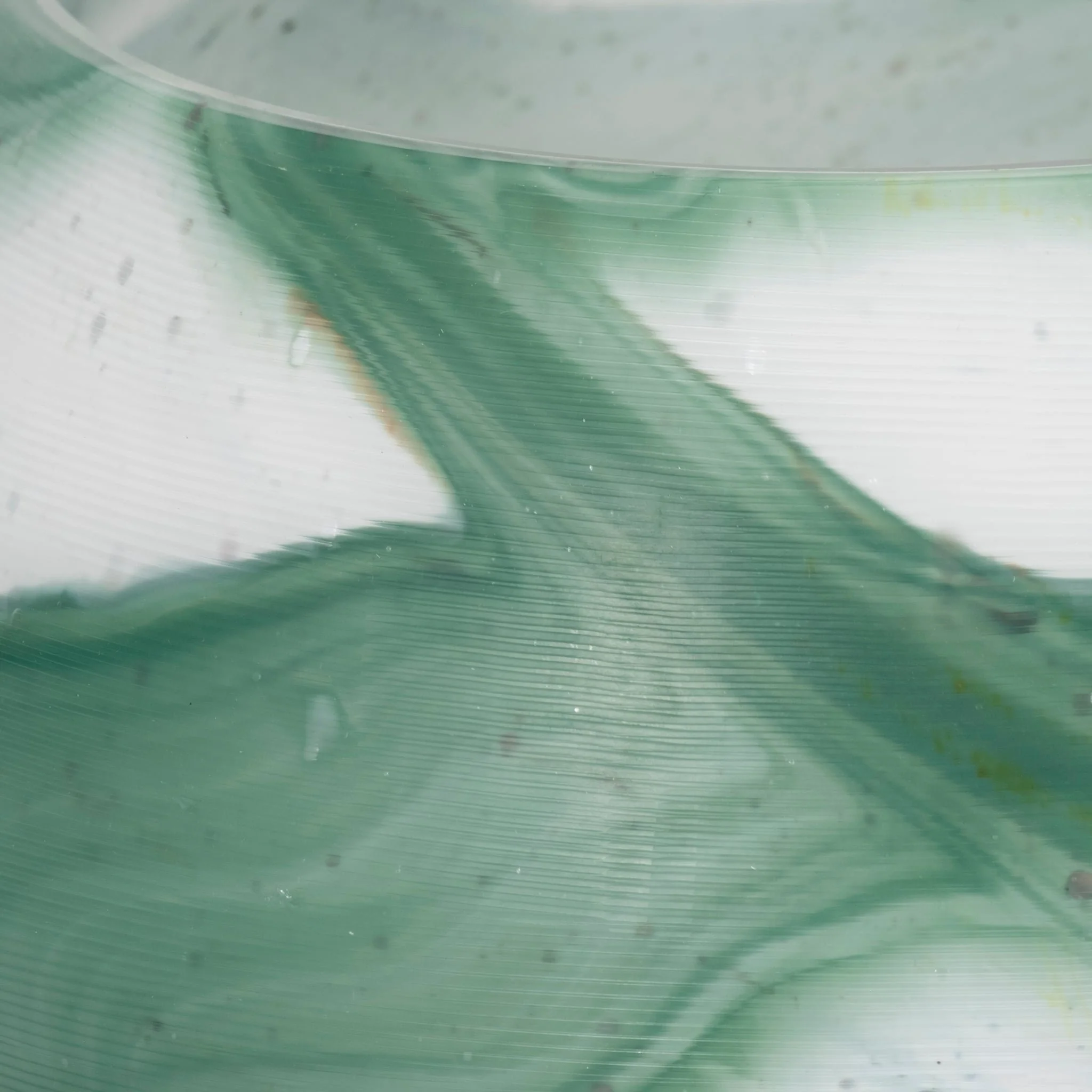 11" Ebb & Flow Bowl, Green/clear - Image 4