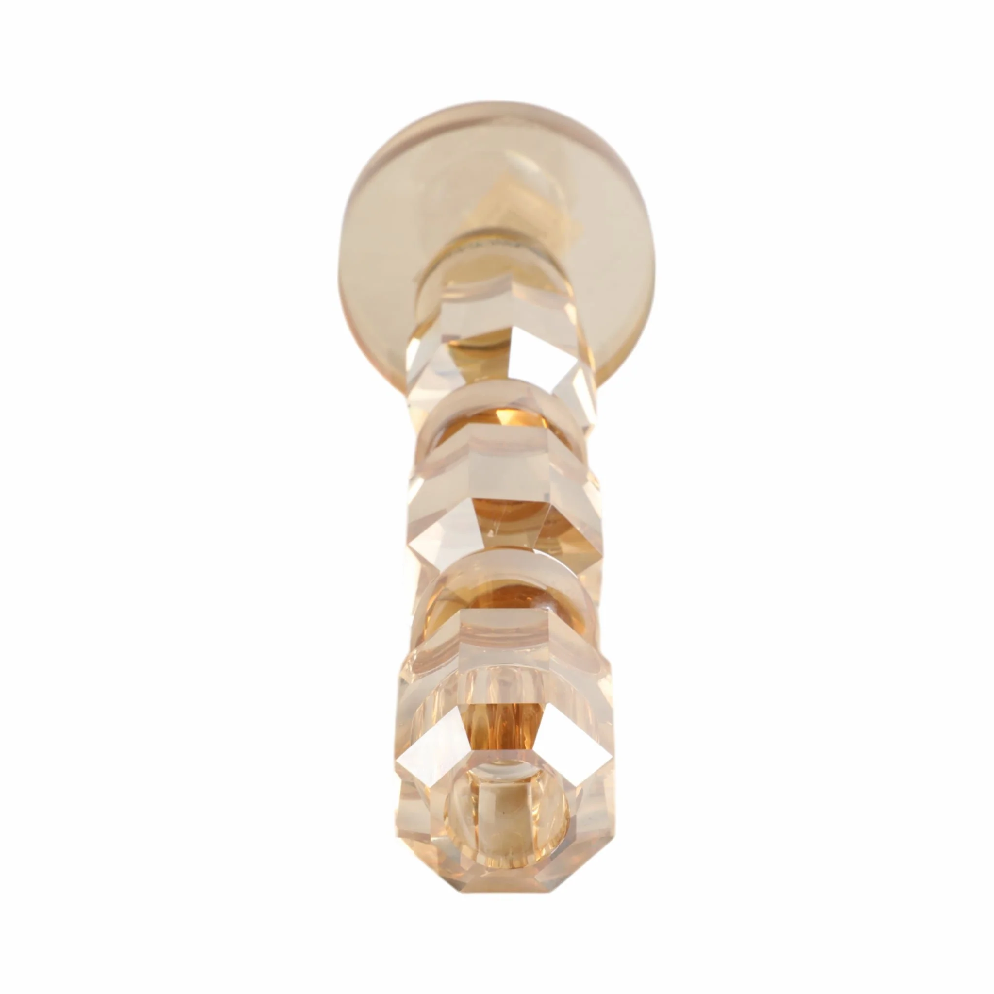 11" Geo Crystal Taper Holder, Amber - Image 4