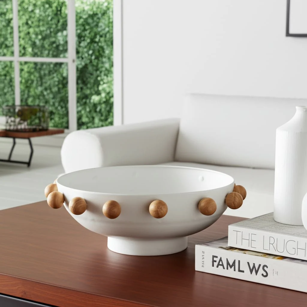 11" Hobnail Bowl, White - Image 9