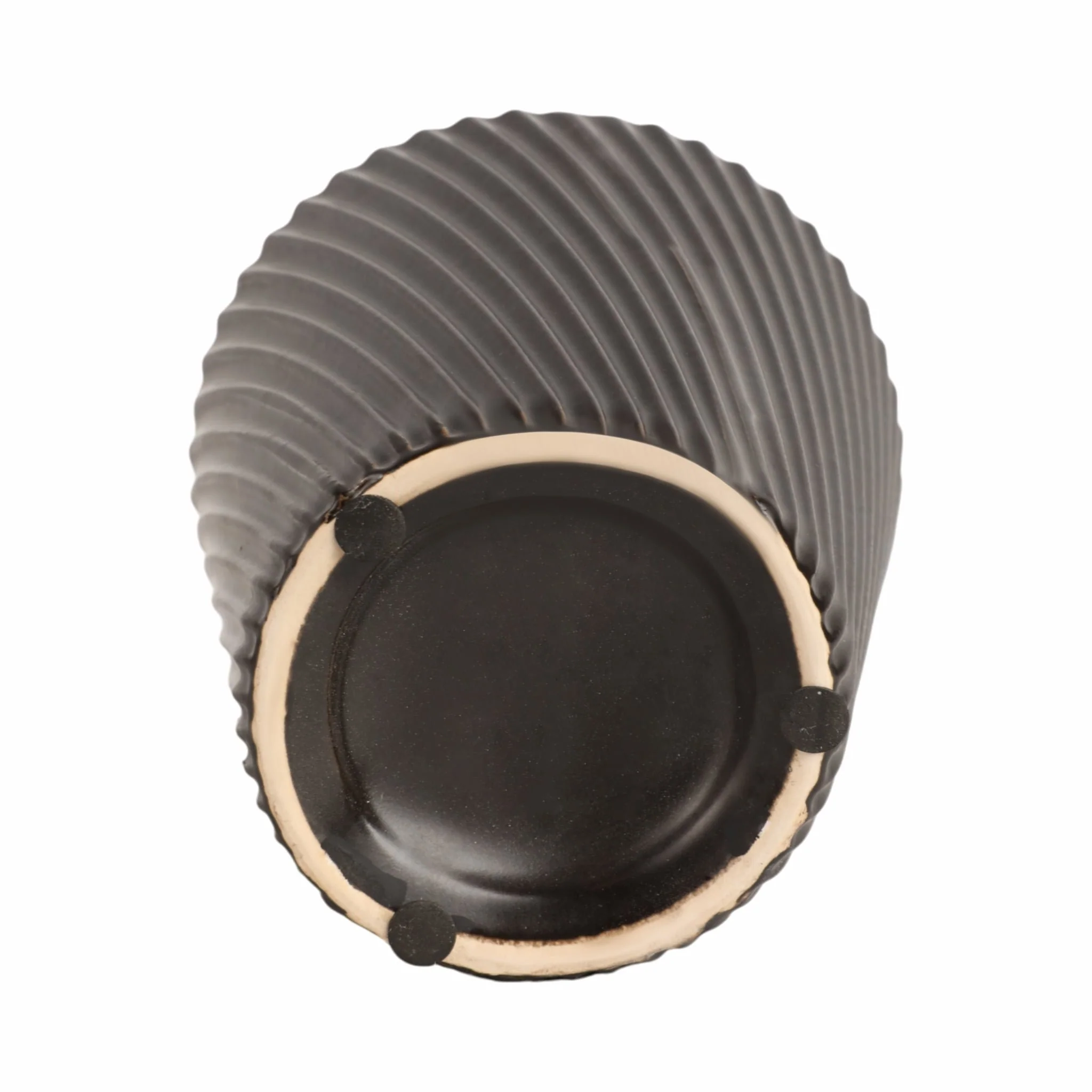 11" Modern Totem Vase, Black - Image 6