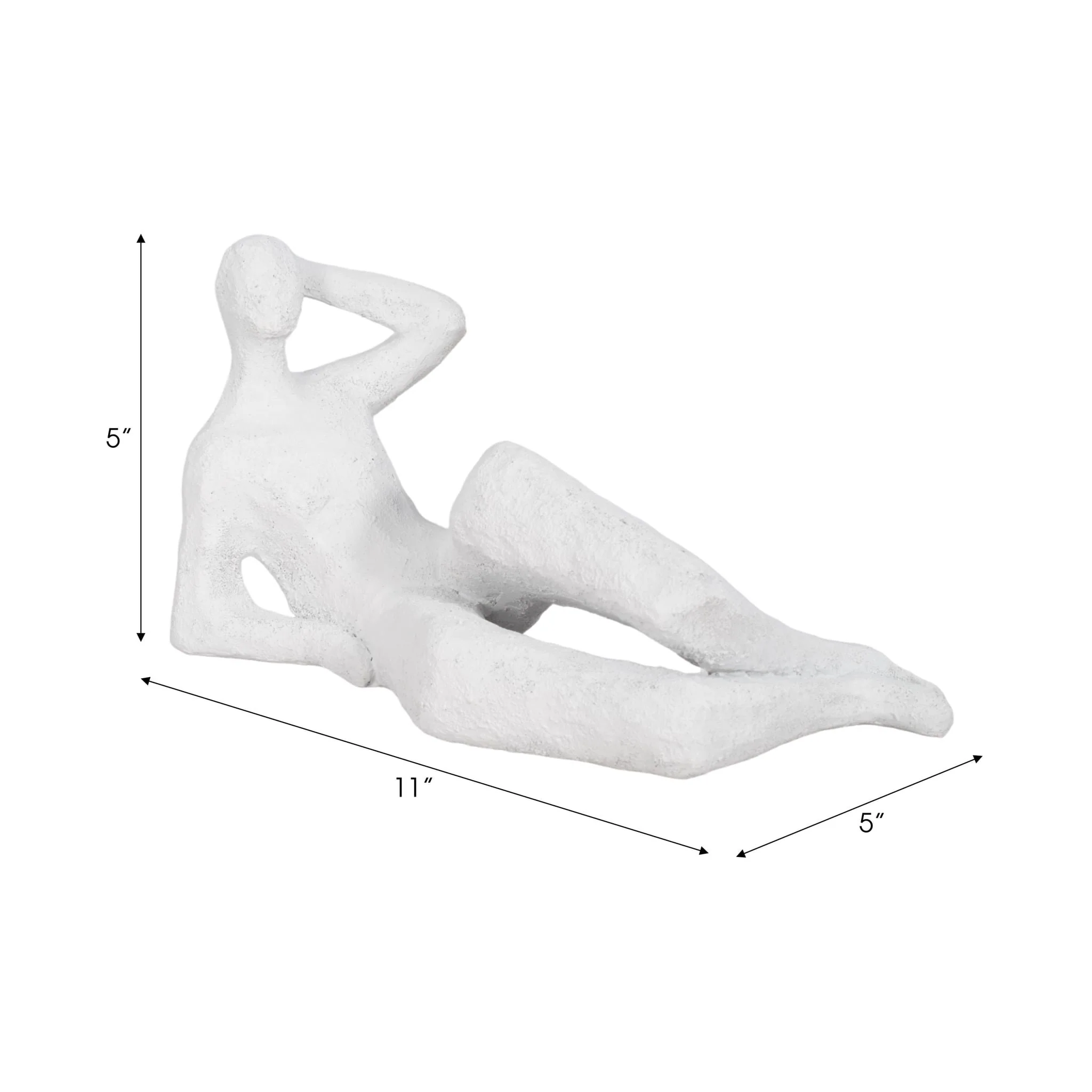 11" Paint Me Pose Rough Texture, White - Image 7