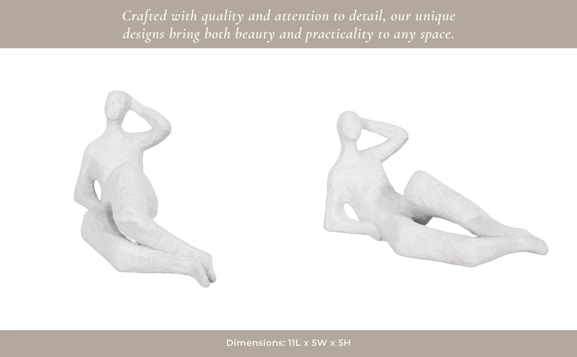 11" Paint Me Pose Rough Texture, White - Image 9