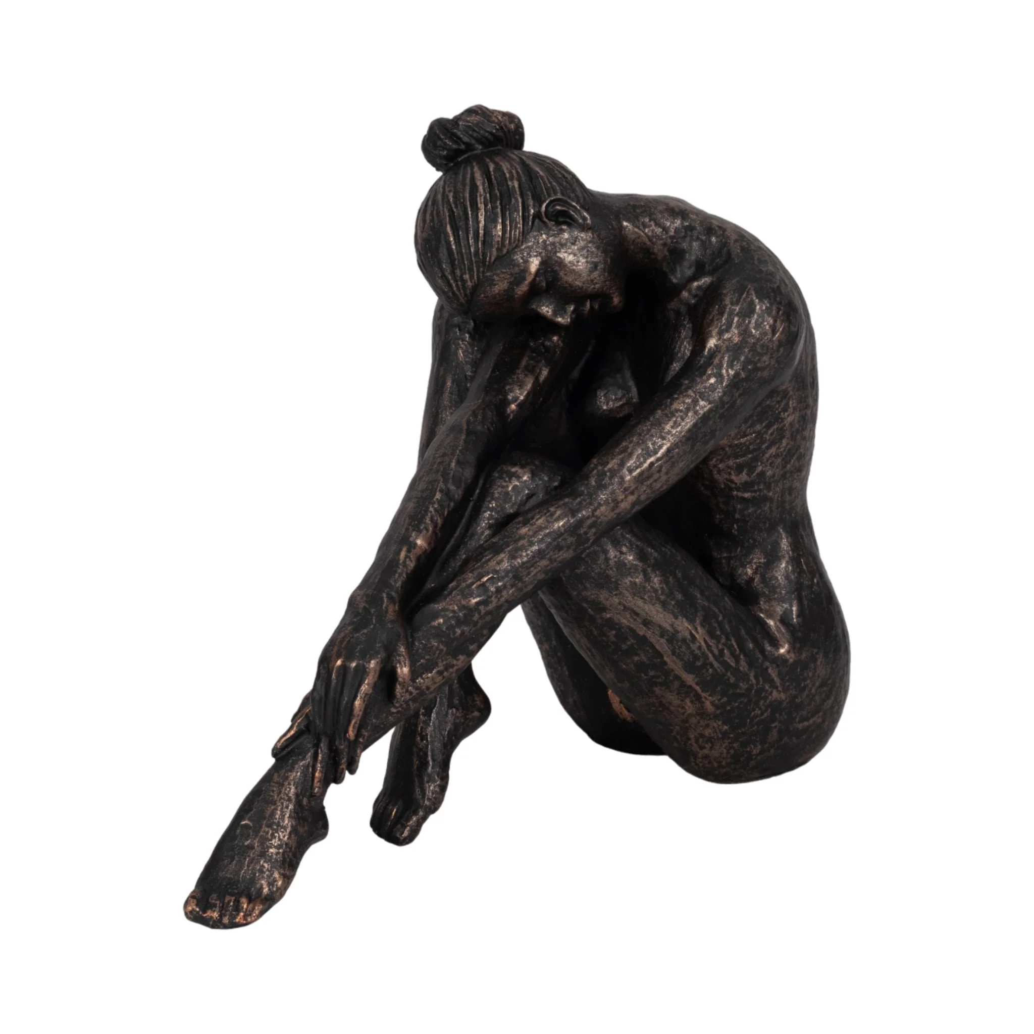 11" Resting Ballerina, Bronze - Image 2
