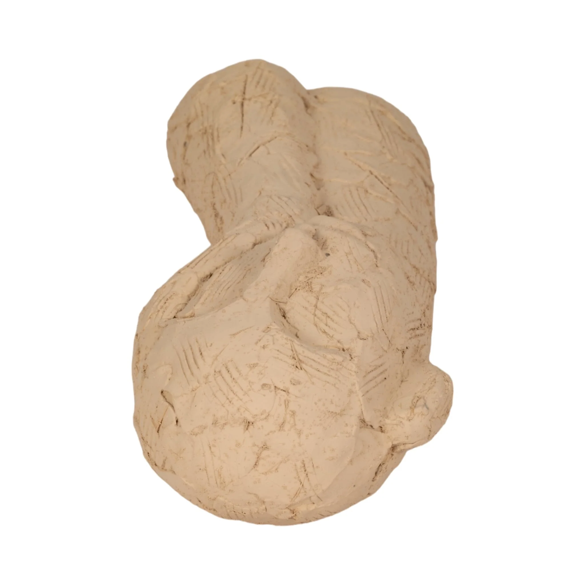 11" Resting Head On Hand Figure, Tan - Image 6