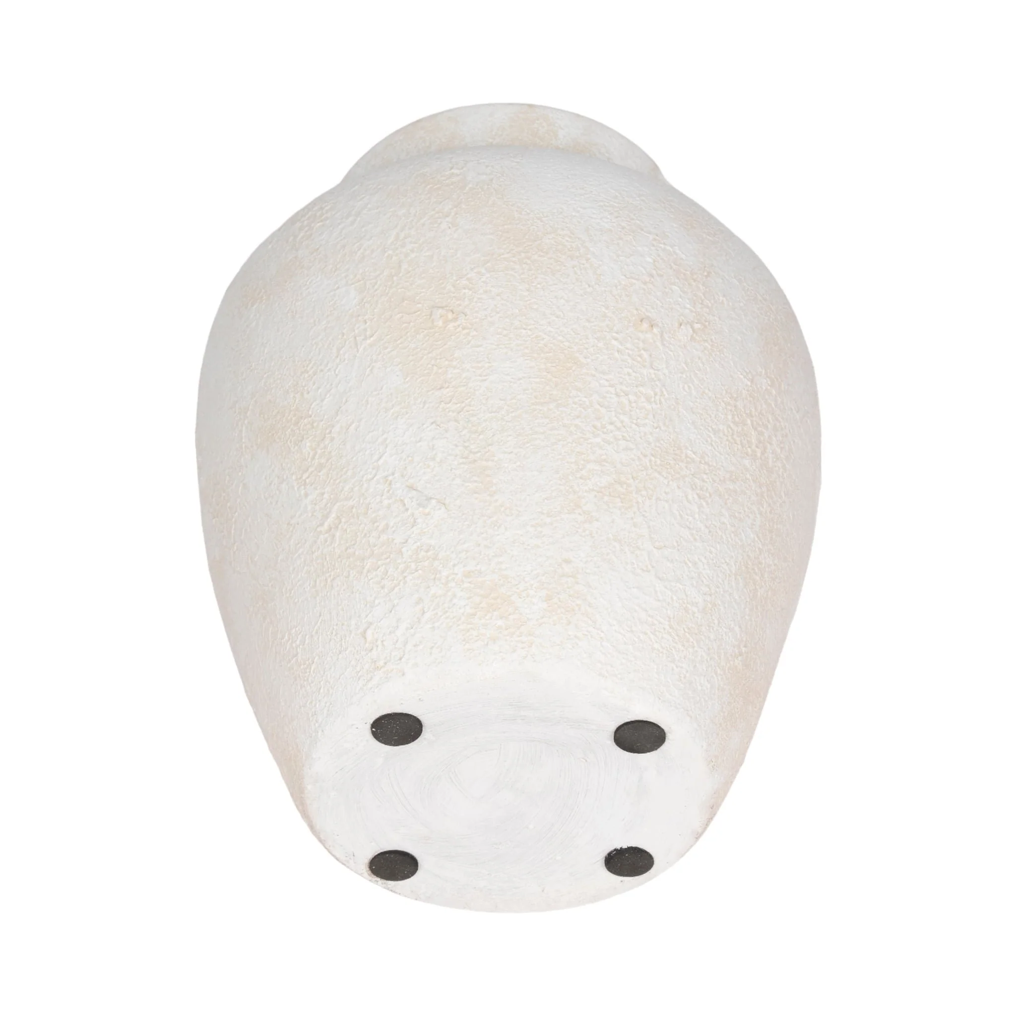 11" Textured Terracotta Vase, Ivory - Image 6